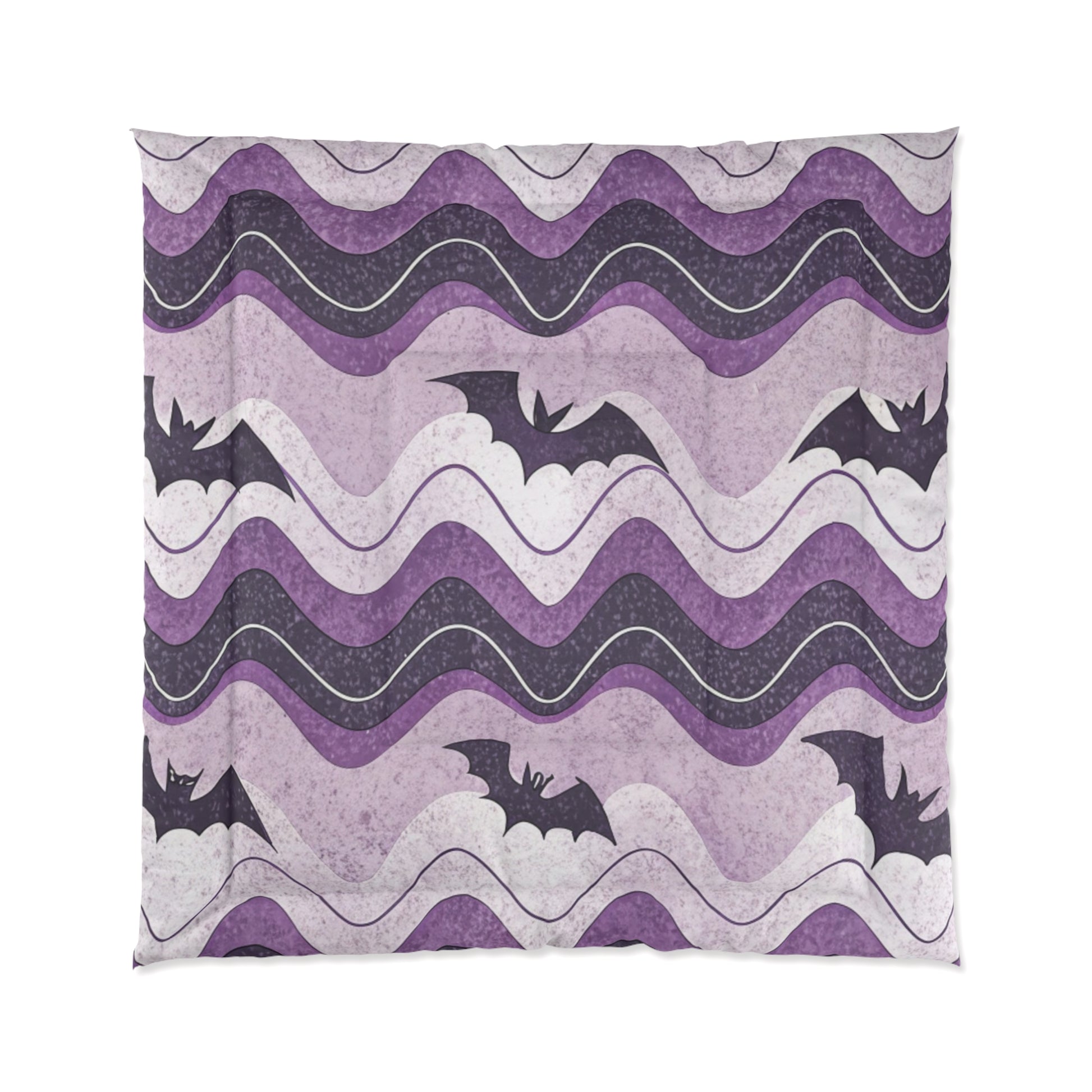 Bat Wave Comforter, Artsulli - Art is Long, Life is Short, Home Decor, Size, 88" × 88", , , , , 27753605558150