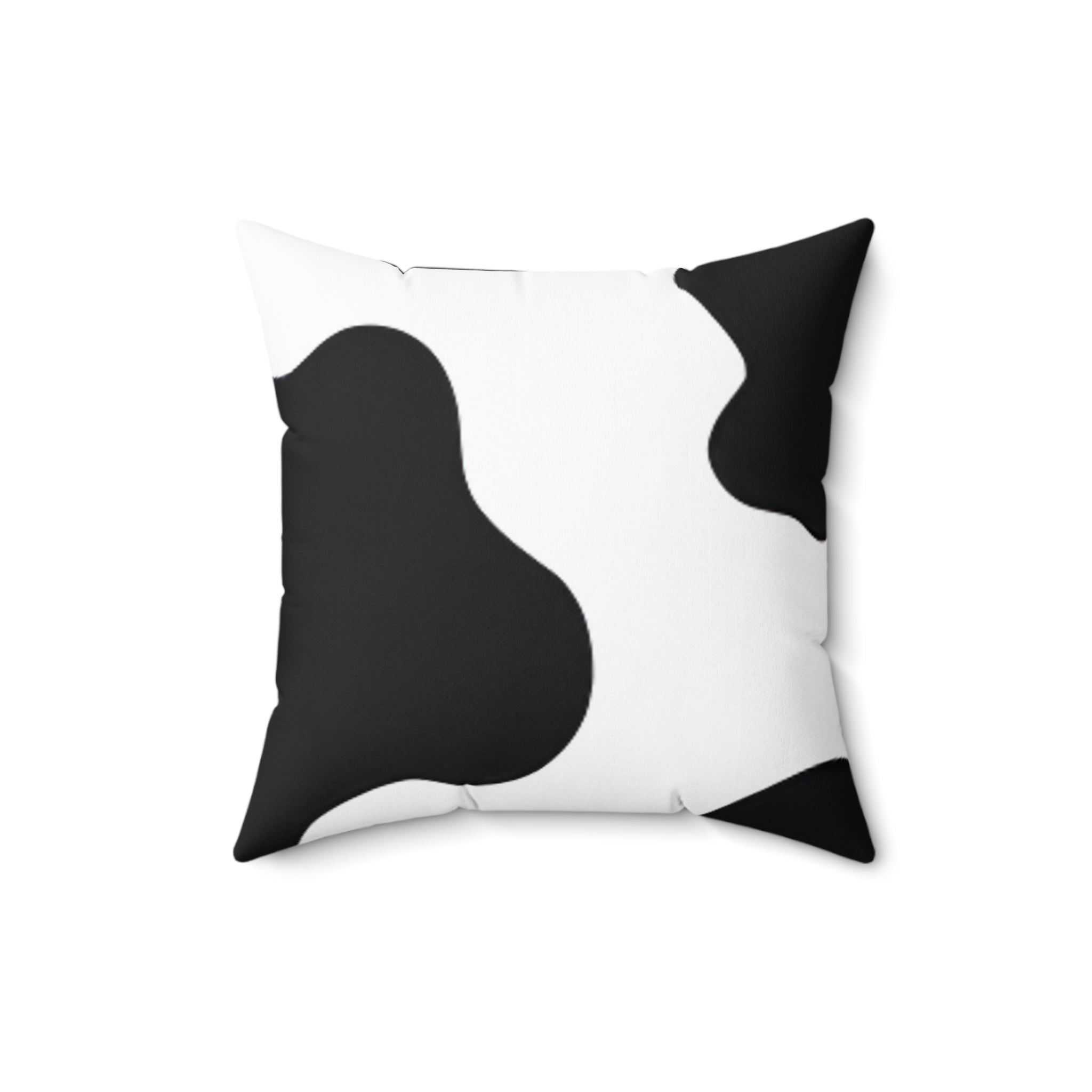 Cow Print Focus Spun Polyester Square Pillow, Artsulli - Art is Long, Life is Short, Home Decor, Size, 16" × 16", , , , , 33940723090341