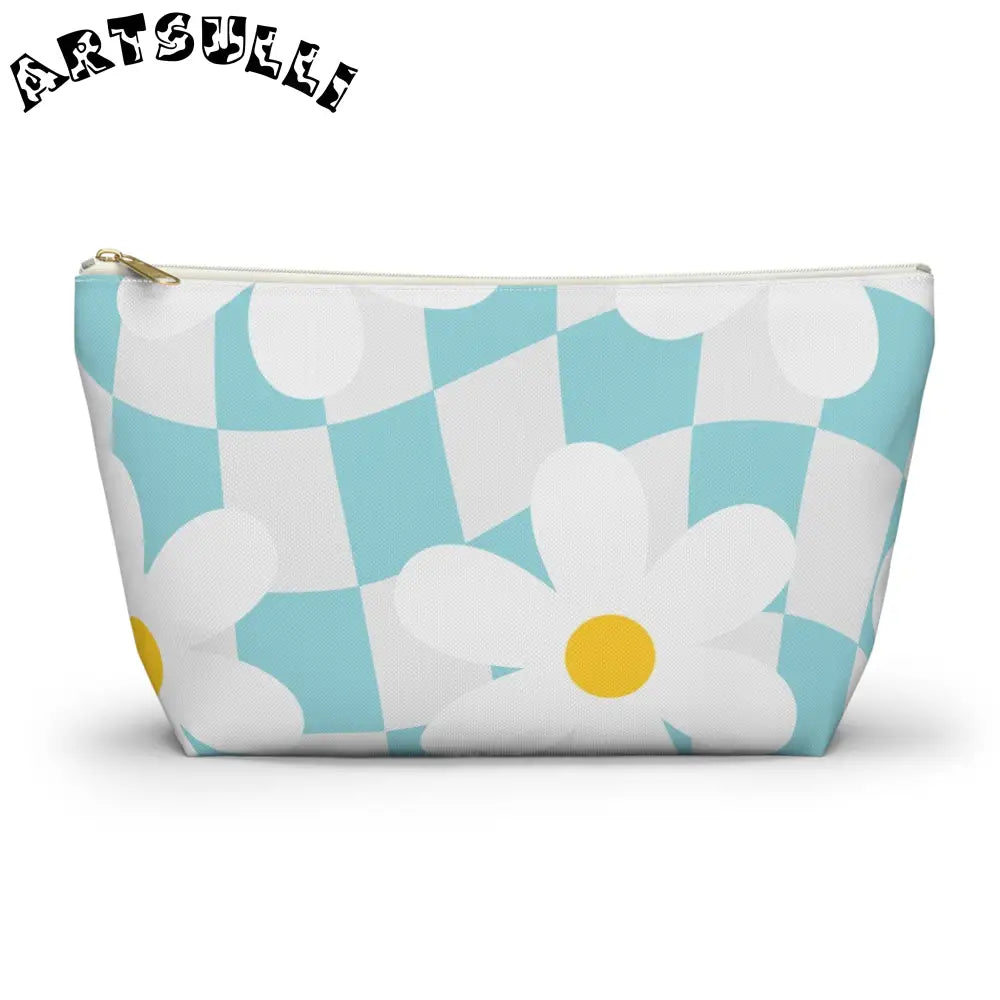 JAKKOUTTHEBXX Trippy Check Garden Accessory Pouch w T-bottom