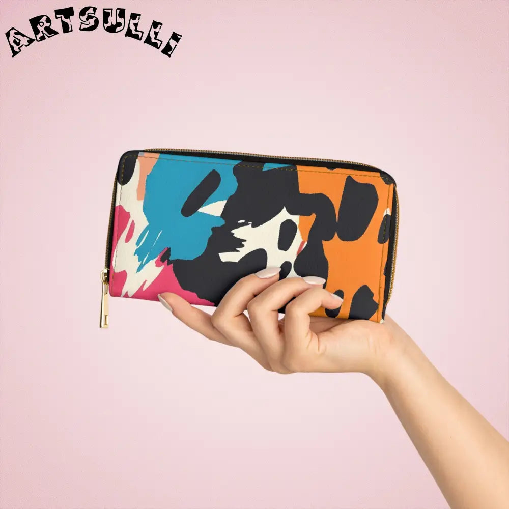 JAKKOUTTHEBXX Wild Brush Strokes x Animal Print Multi-Color Zipper
