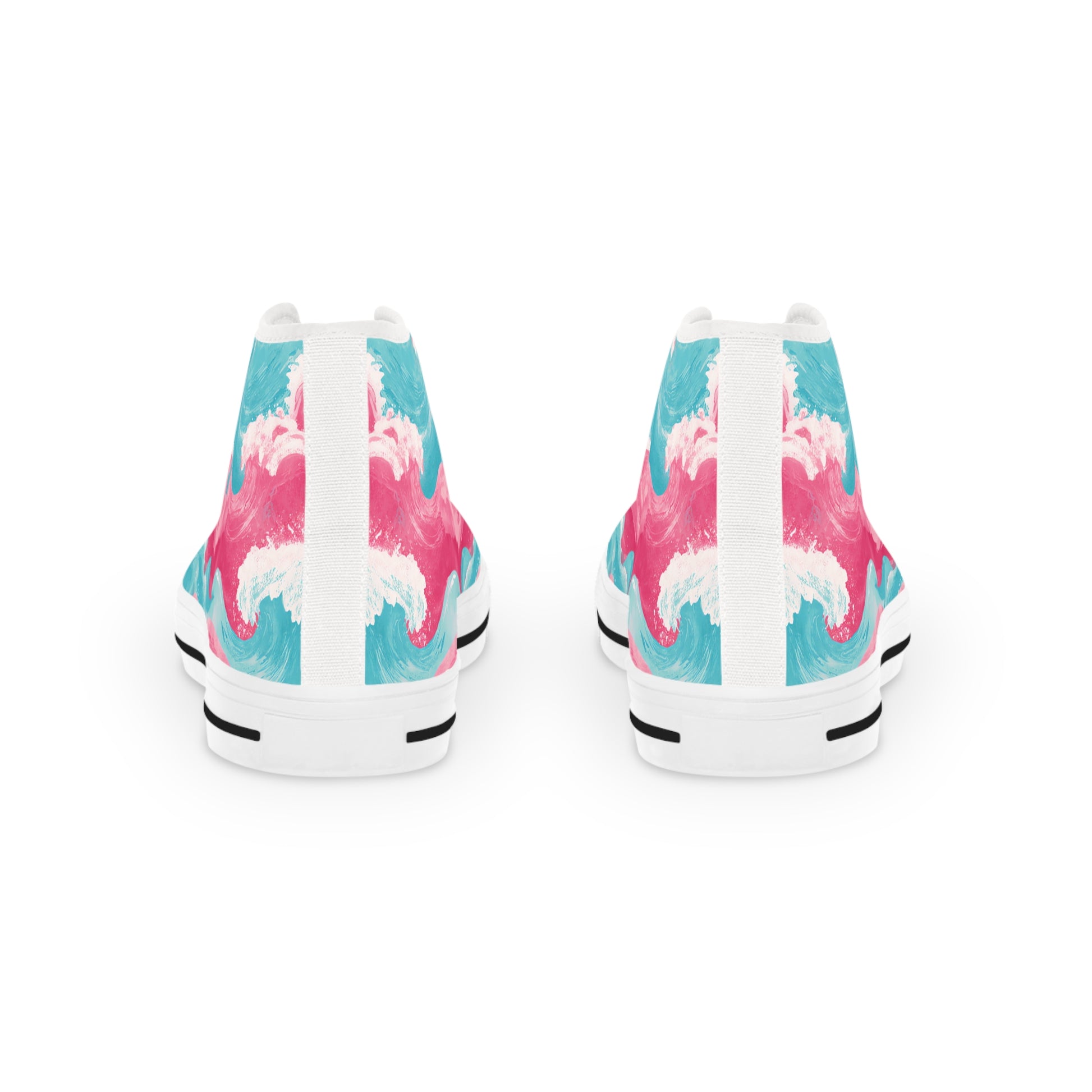 The Great Pastelwave II Men's High Top Sneakers, Artsulli - Art is Long, Life is Short, Shoes, , , , , , , 