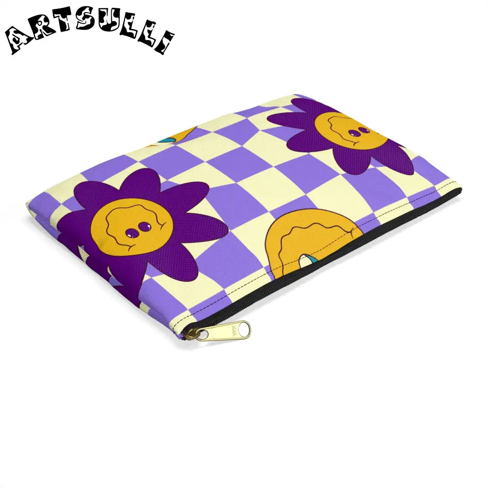JAKKOUTTHEBXX Trippy Flower Power Motifs Accessory Pouch