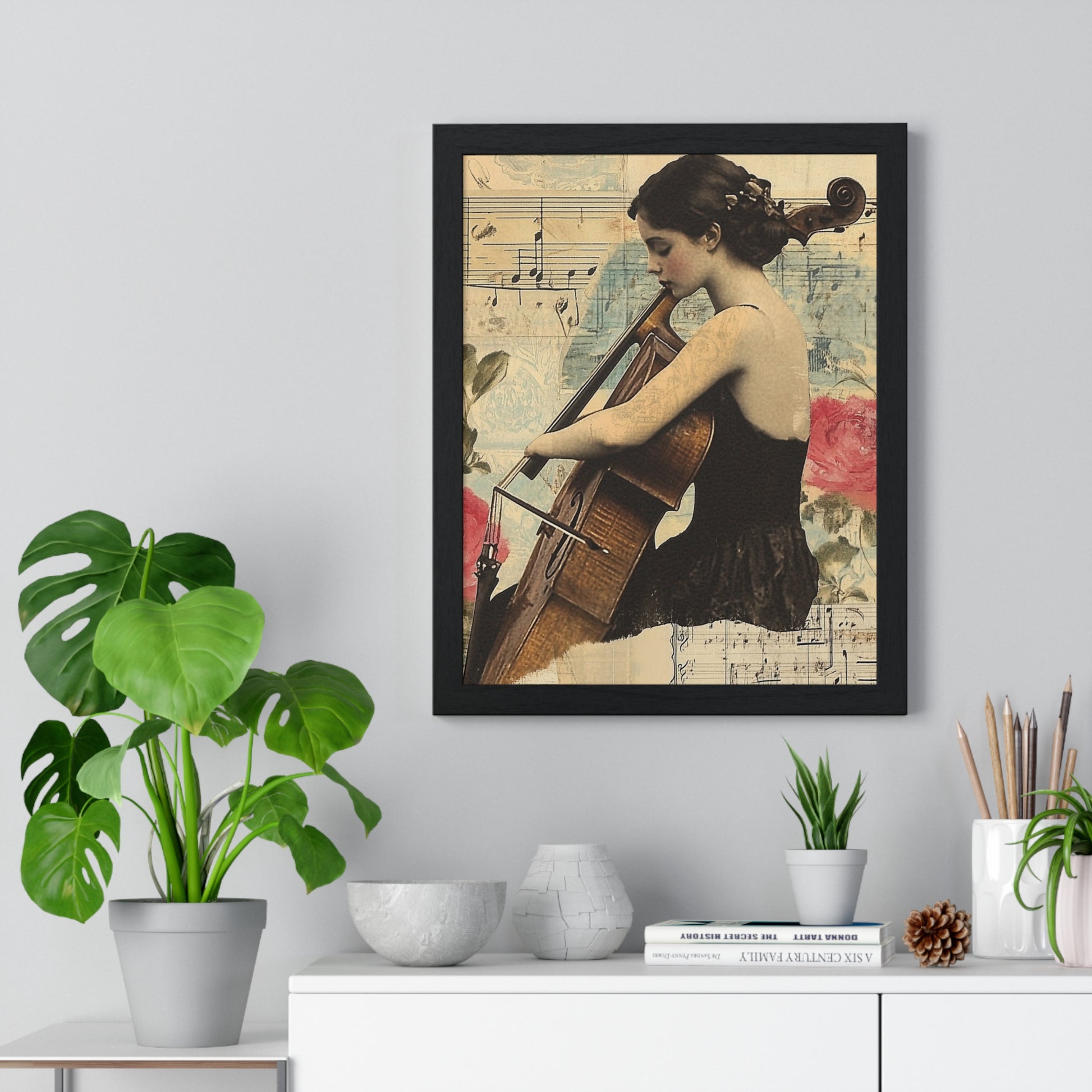 Vaporwave Type Beat Girl Vertical Framed Poster, Artsulli - Art is Long, Life is Short, Poster, , , , , , , 
