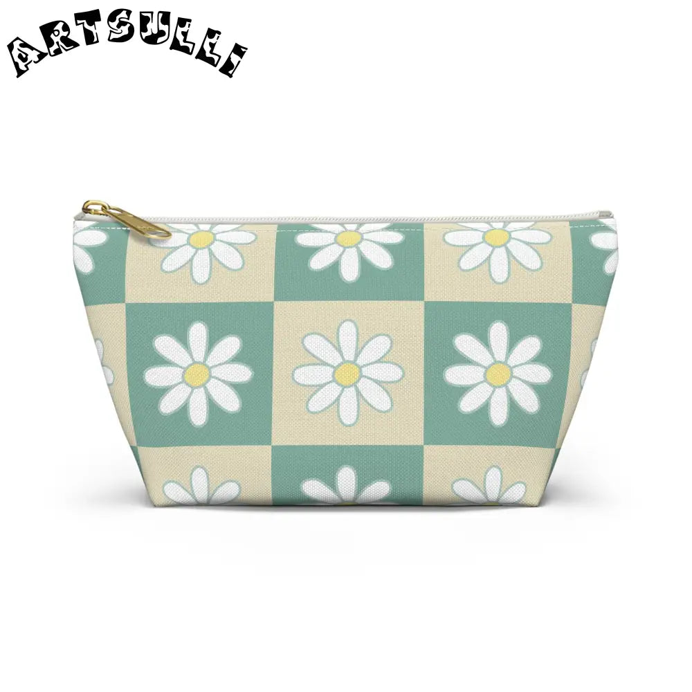 JAKKOUTTHEBXX Retro Daisy Checkerboard II Green and Tan Accessory