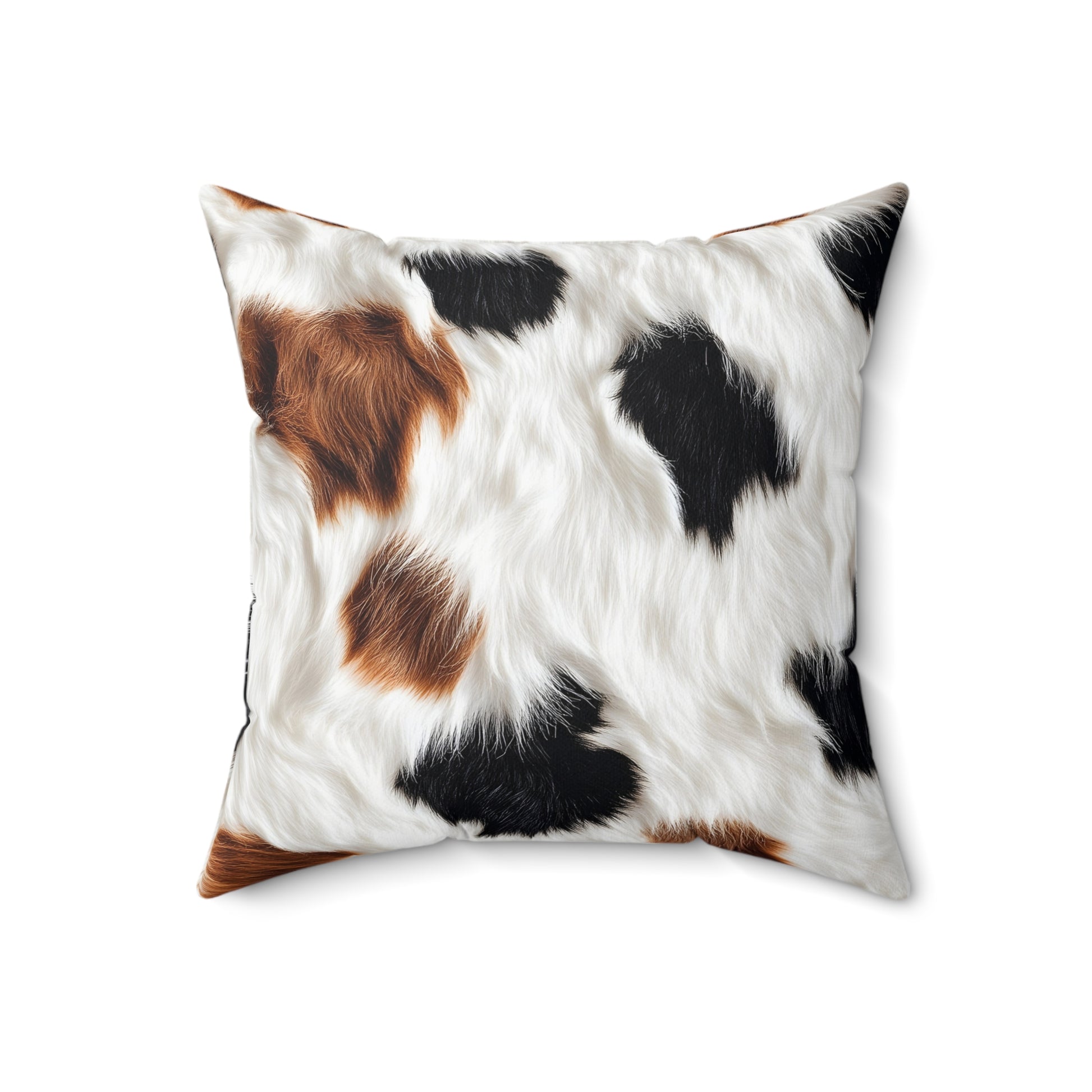 Surreal Cow Skin Spun Polyester Square Pillow, Artsulli - Art is Long, Life is Short, Home Decor, , , , , , , 