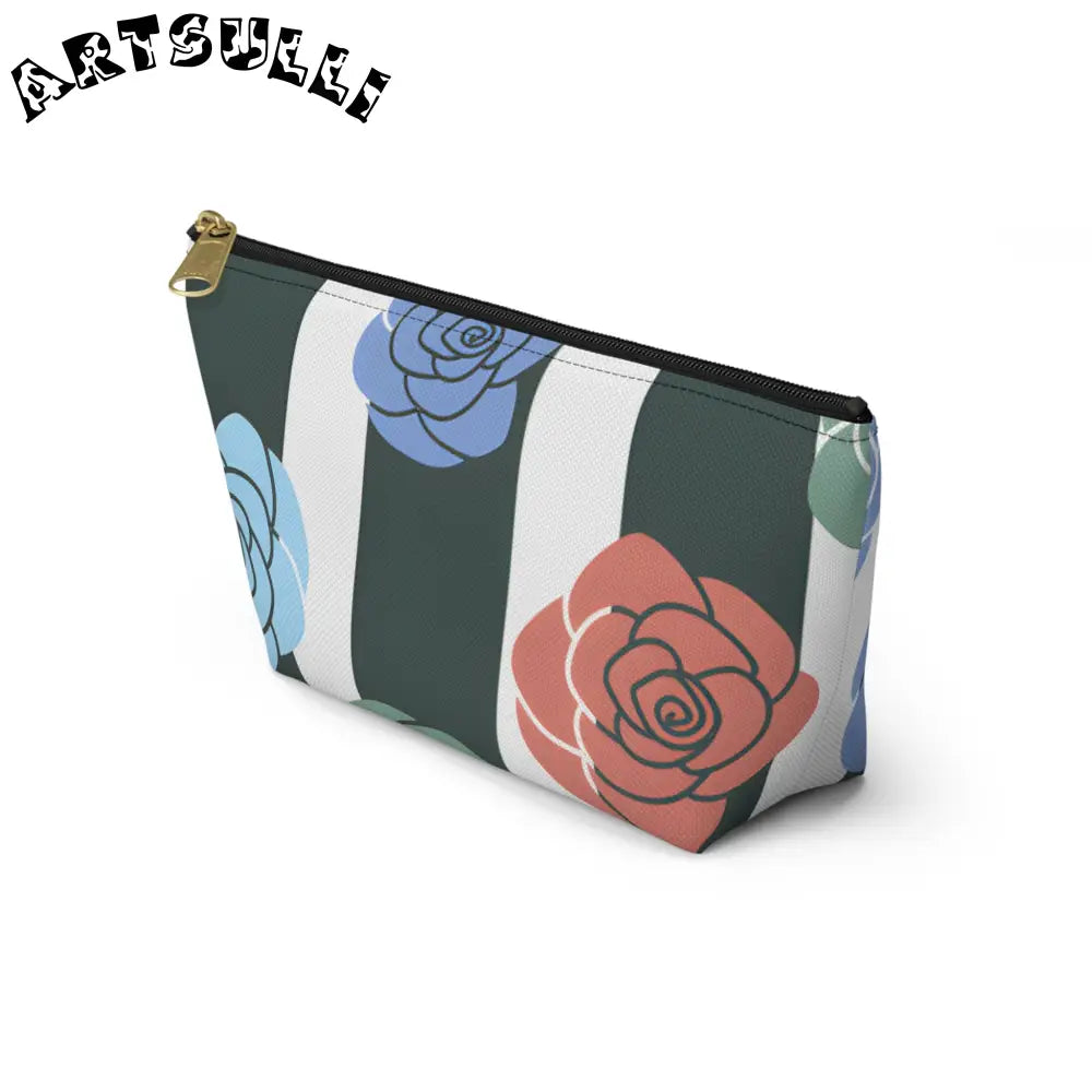 JAKKOUTTHEBXX Stripes x Roses Black and White Accessory Pouch w