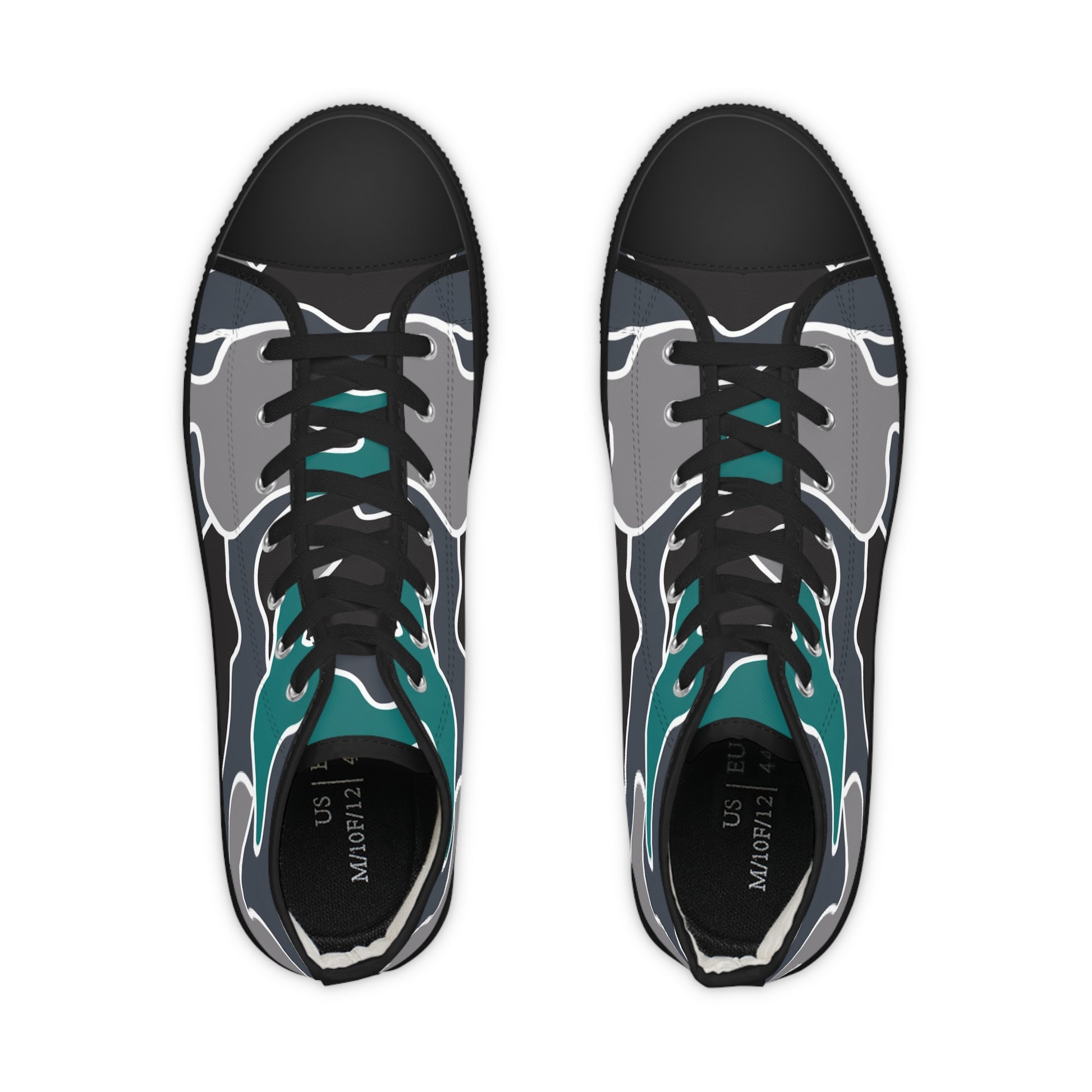 Surreal Camouflage Men's High Top Sneakers, Artsulli - Art is Long, Life is Short, Shoes, , , , , , , 