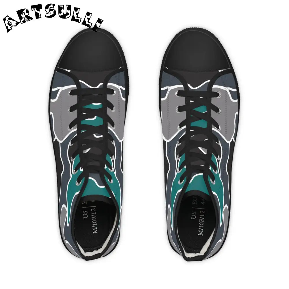 JAKKOUTTHEBXX Surreal Camouflage Men’s High Top Sneakers