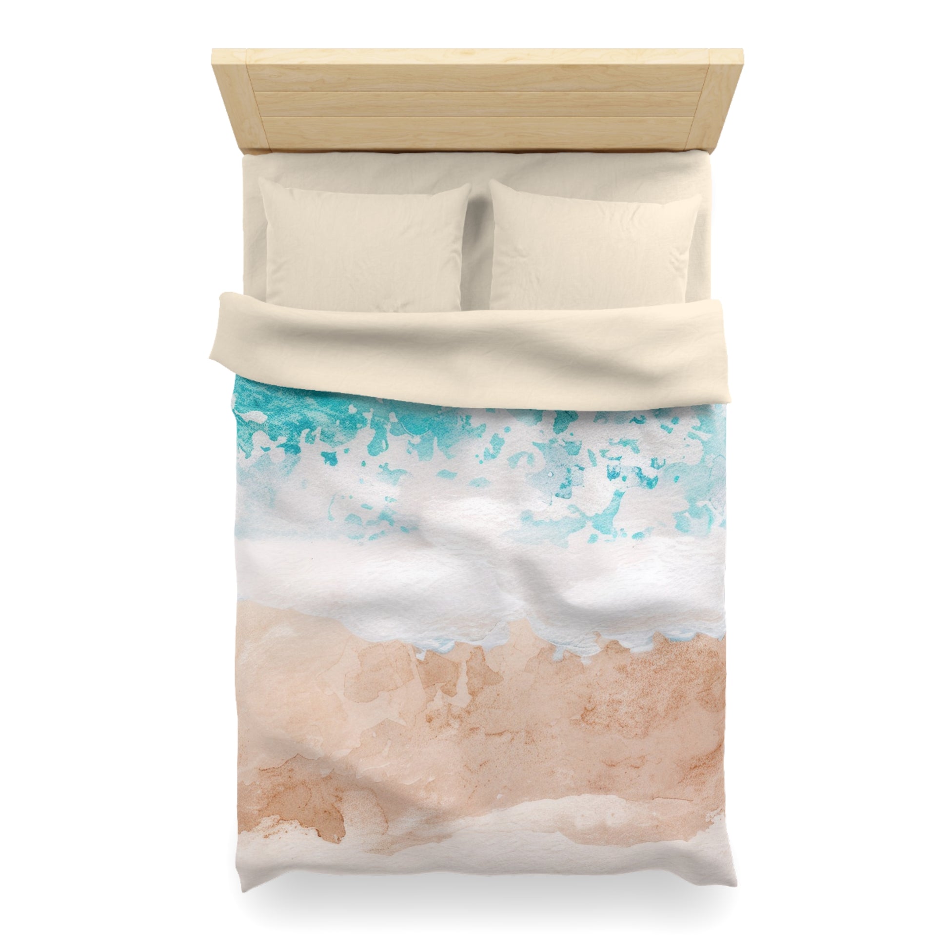 Seashore Microfiber Duvet Cover, Artsulli - Art is Long, Life is Short, Home Decor, , , , , , , 