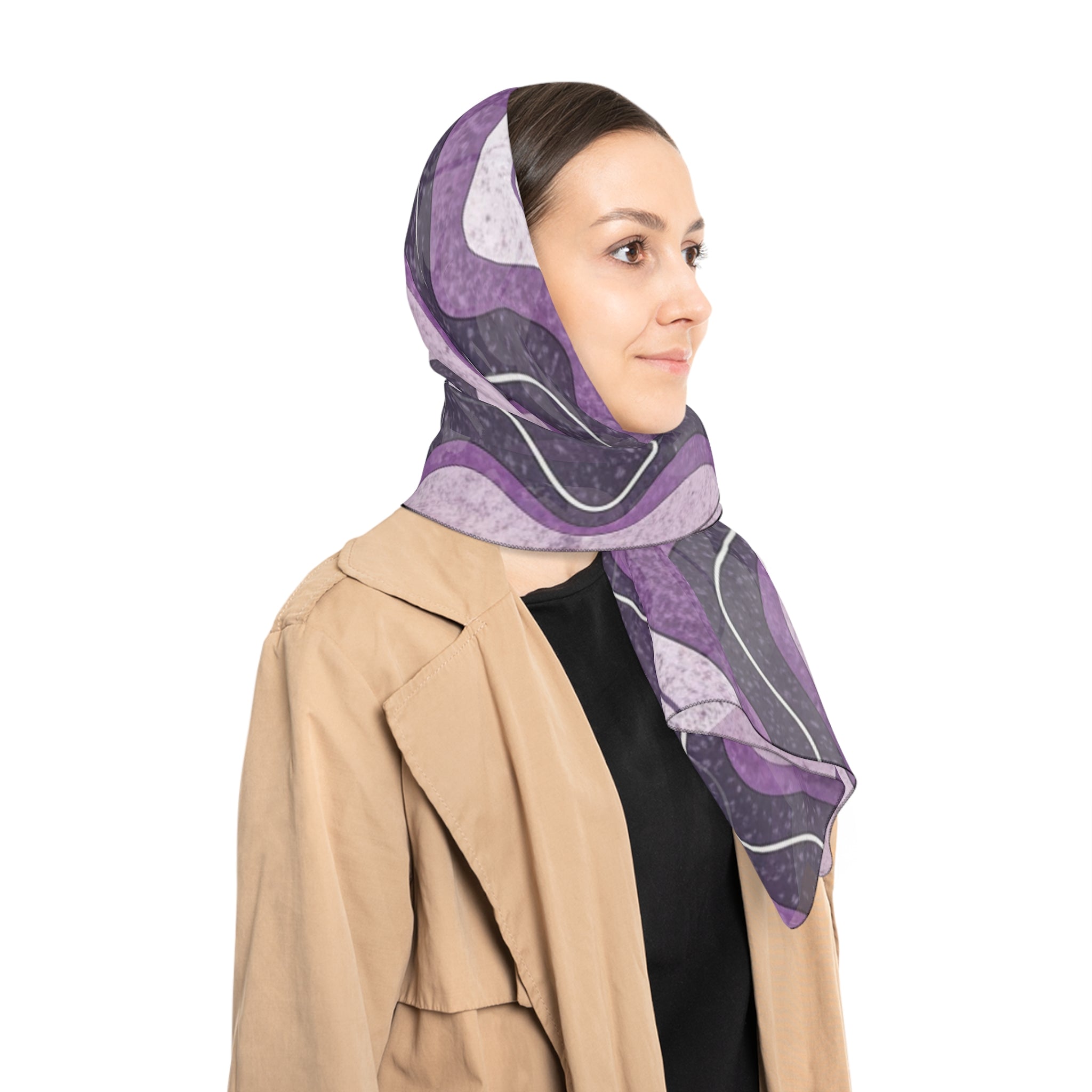 Bat Wave Poly Scarf, Artsulli - Art is Long, Life is Short, Accessories, , , , , , , 