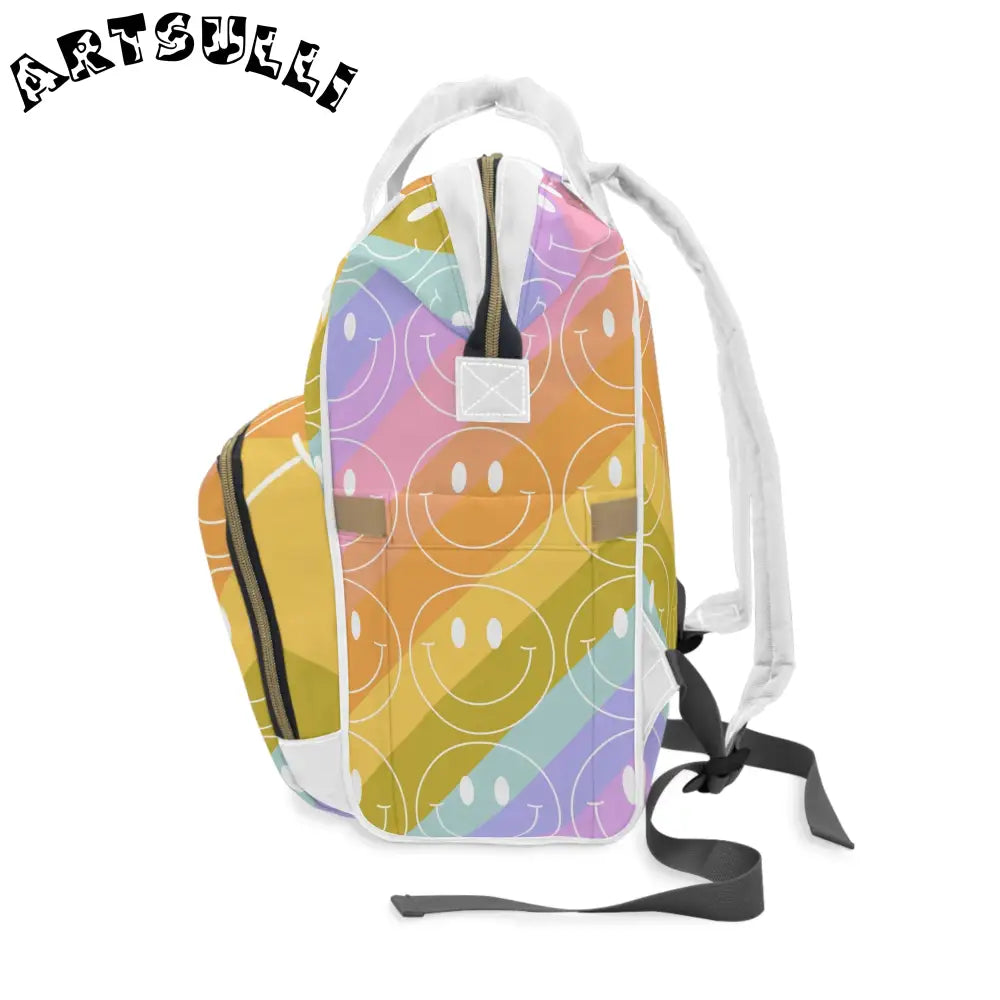 JAKKOUTTHEBXX Smiley Face x Rainbow Stripes Multi-Color