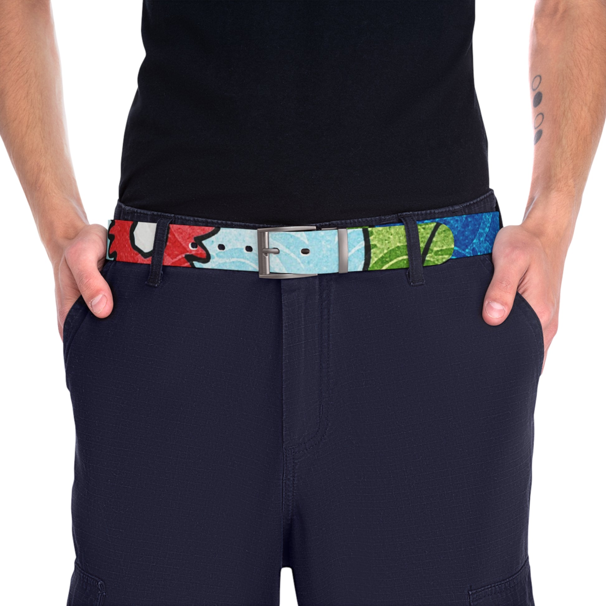 Blue Orange Groovy Belt, Artsulli - Art is Long, Life is Short, Accessories, , , , , , , 