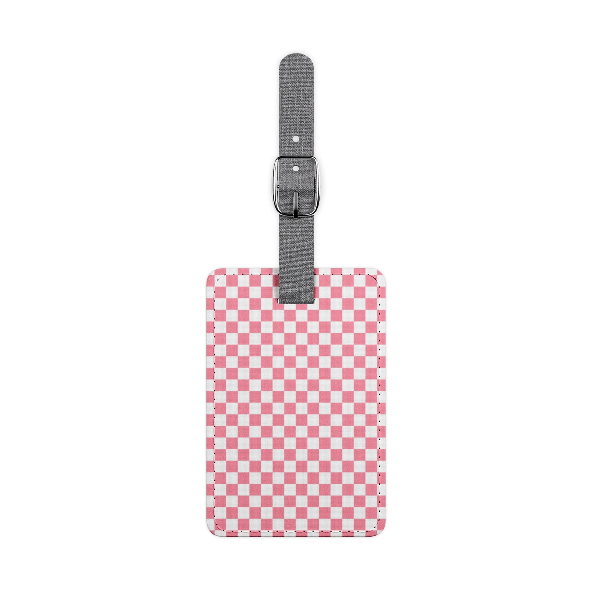 Brigandine Checkered Scene Saffiano Polyester Luggage Tag, Rectangle, Artsulli - Art is Long, Life is Short, Accessories, Size, One size, Shape, Rectangle, , , 18590176127813361032