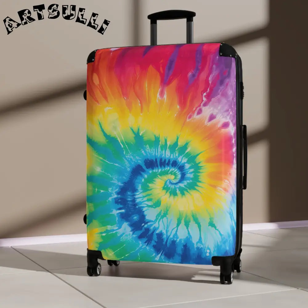 JAKKOUTTHEBXX Tie Dye Spinner Luggage 2025