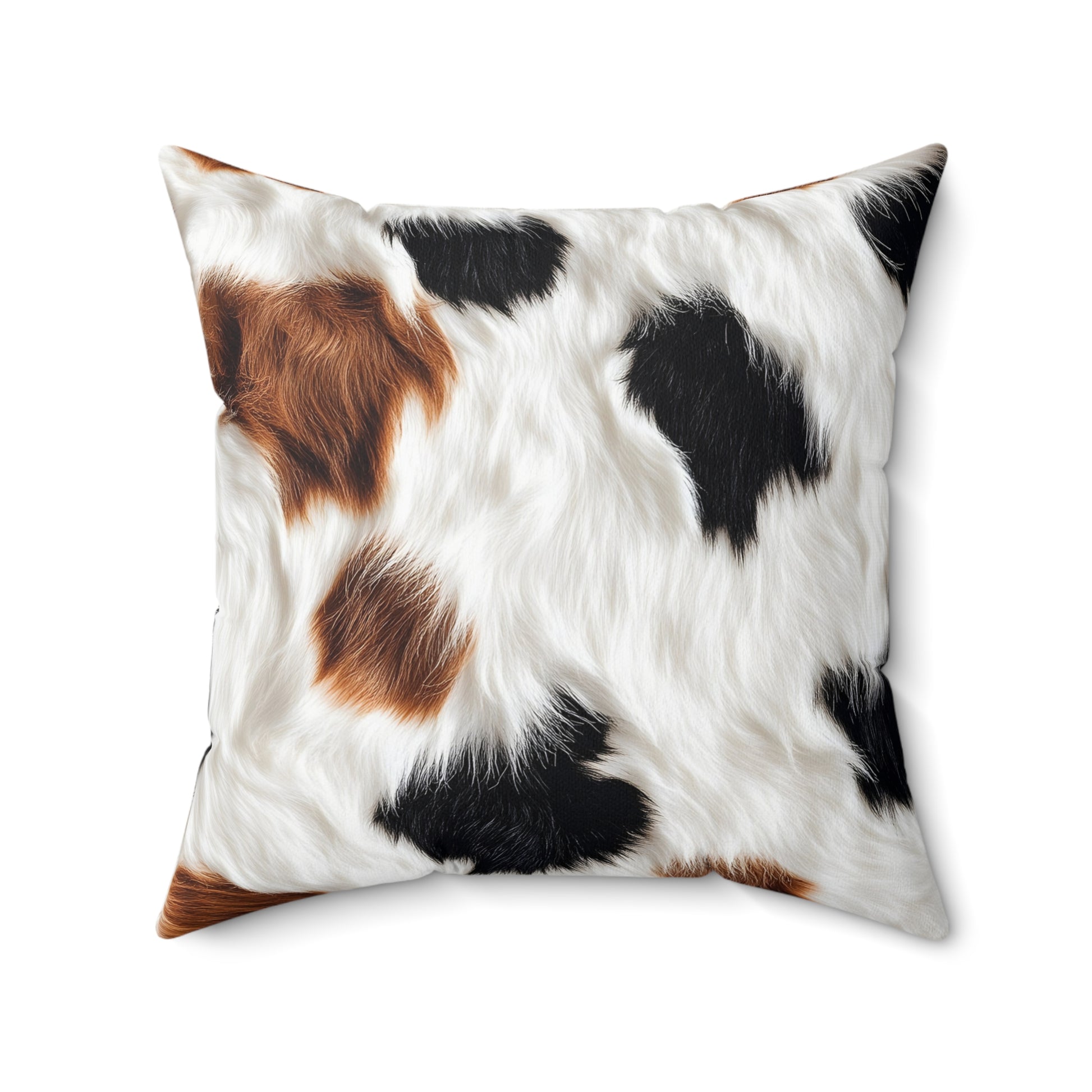 Surreal Cow Skin Spun Polyester Square Pillow, Artsulli - Art is Long, Life is Short, Home Decor, , , , , , , 