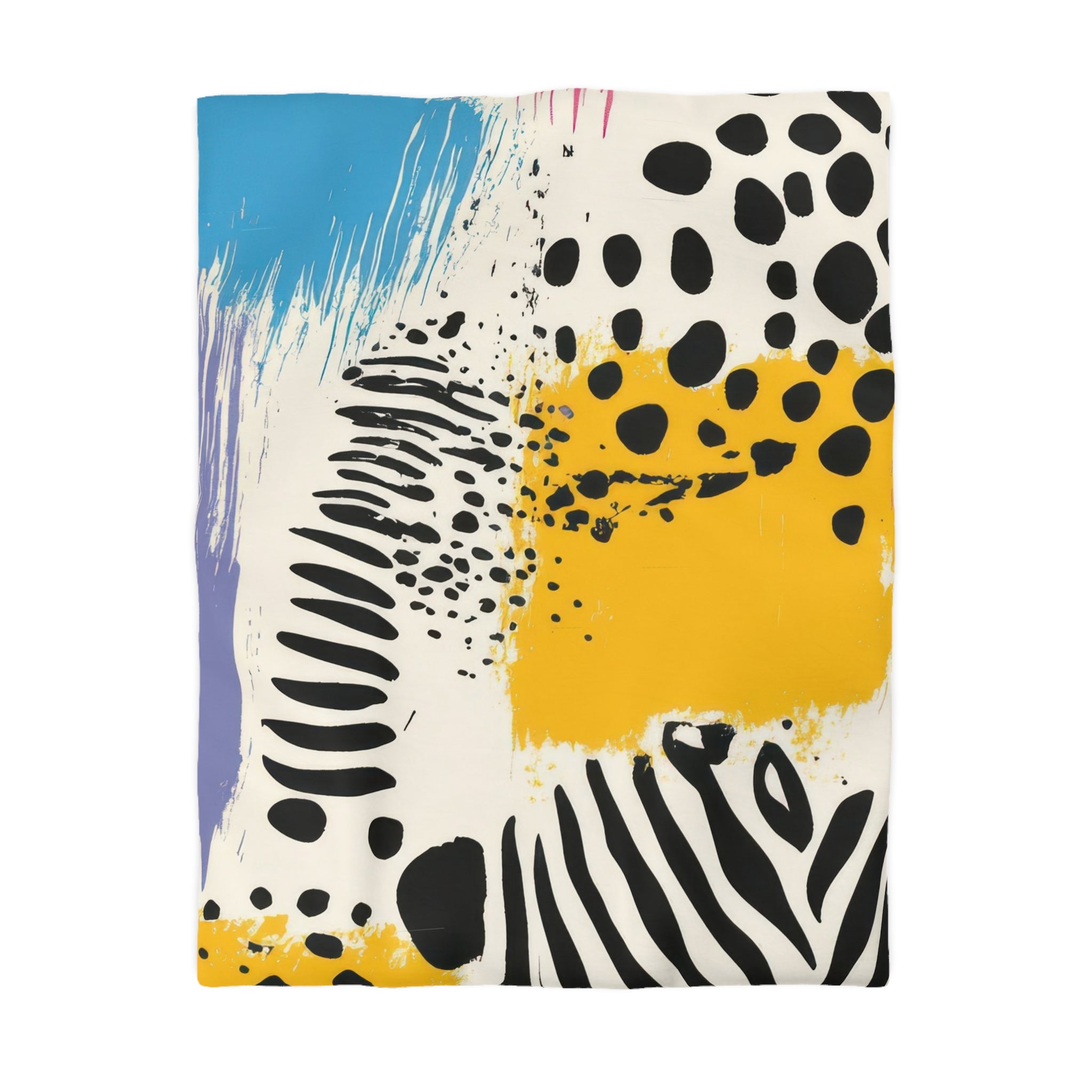 Rae Zebra Rhapsody Microfiber Duvet Cover, Artsulli - Art is Long, Life is Short, Home Decor, Size, Twin, Color, Cream, , , 10100814705378