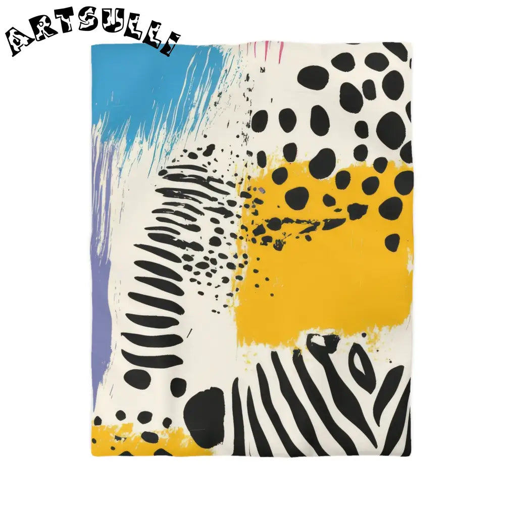 JAKKOUTTHEBXX Rae Zebra Rhapsody Microfiber Duvet Cover