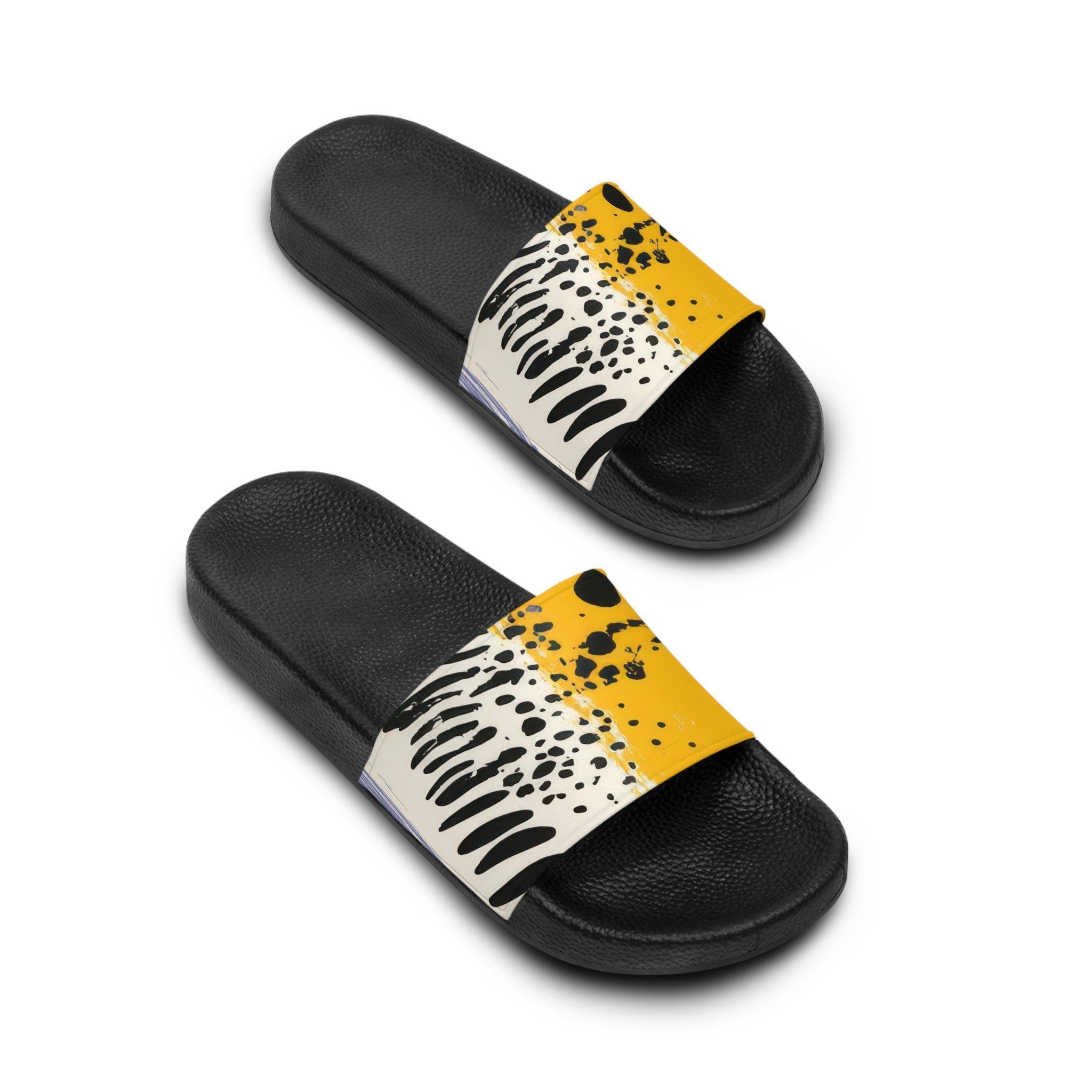 Rae Zebra Rhapsody Women's Slide Sandals, Artsulli - Art is Long, Life is Short, Shoes, , , , , , , 