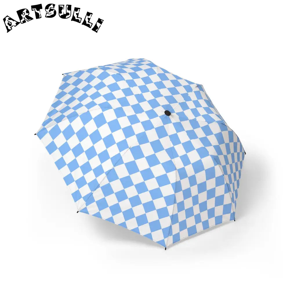 JAKKOUTTHEBXX Checkerboard II White and Light Blue Semi-Automatic