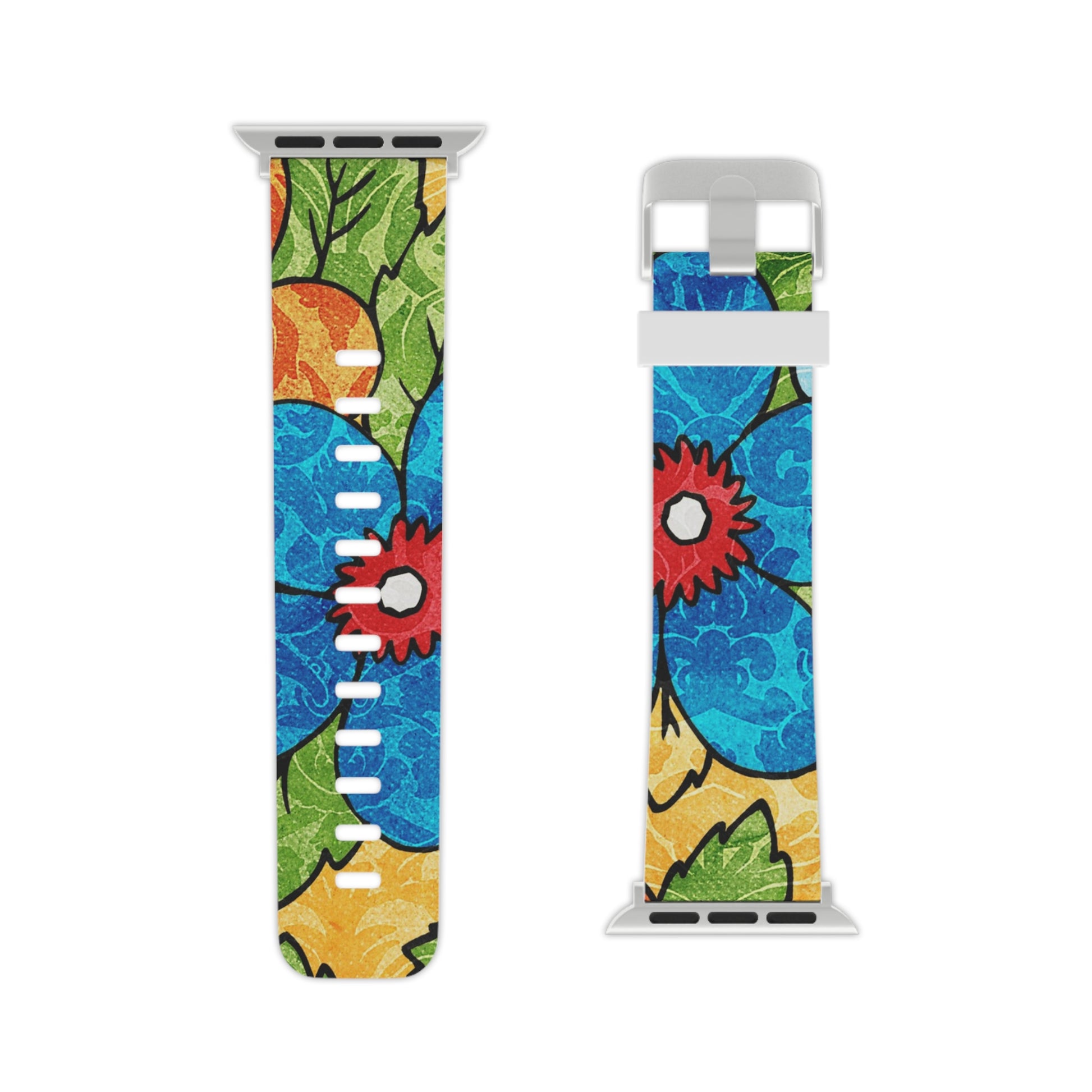 Groovy Yellow Floral Kl II Watch Band for Apple Watch, Artsulli - Art is Long, Life is Short, Accessories, , , , , , , 