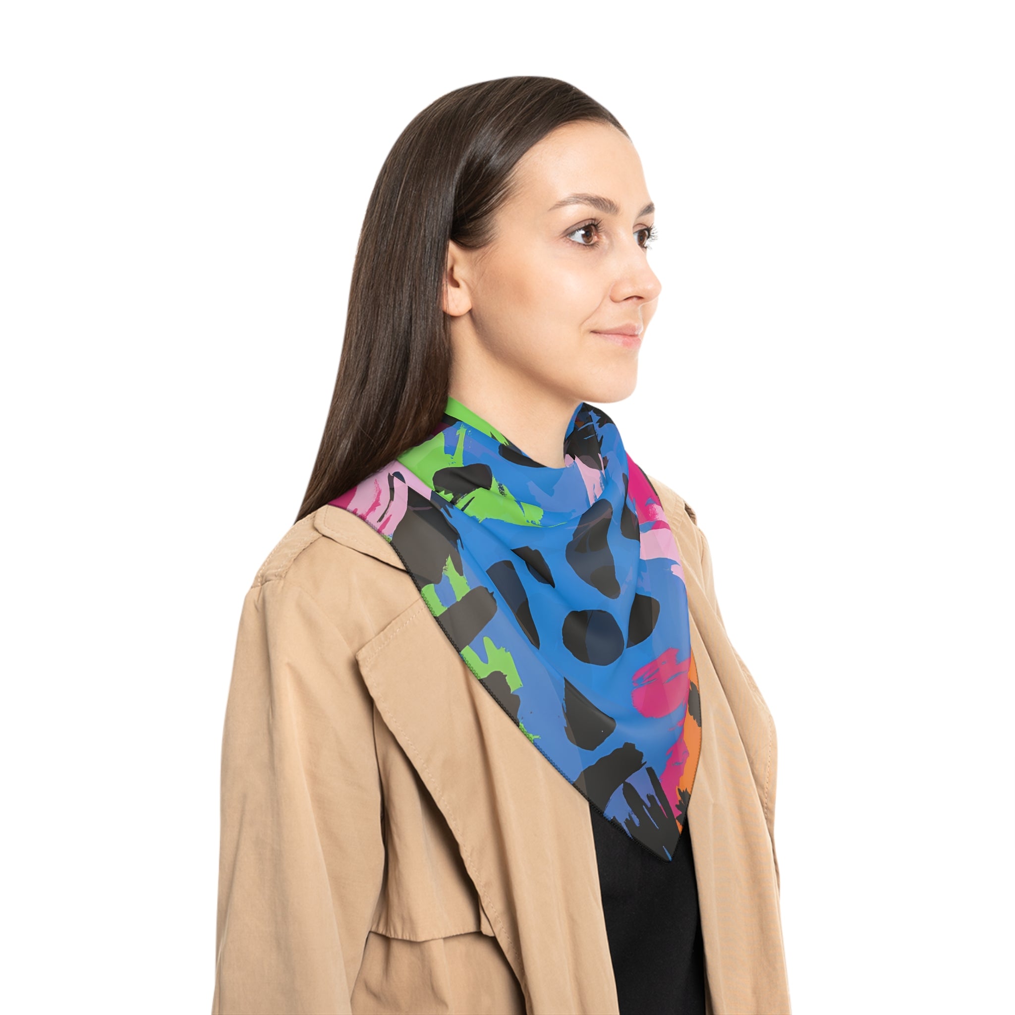 90s Neon Poly Scarf, Artsulli - Art is Long, Life is Short, Accessories, , , , , , , 