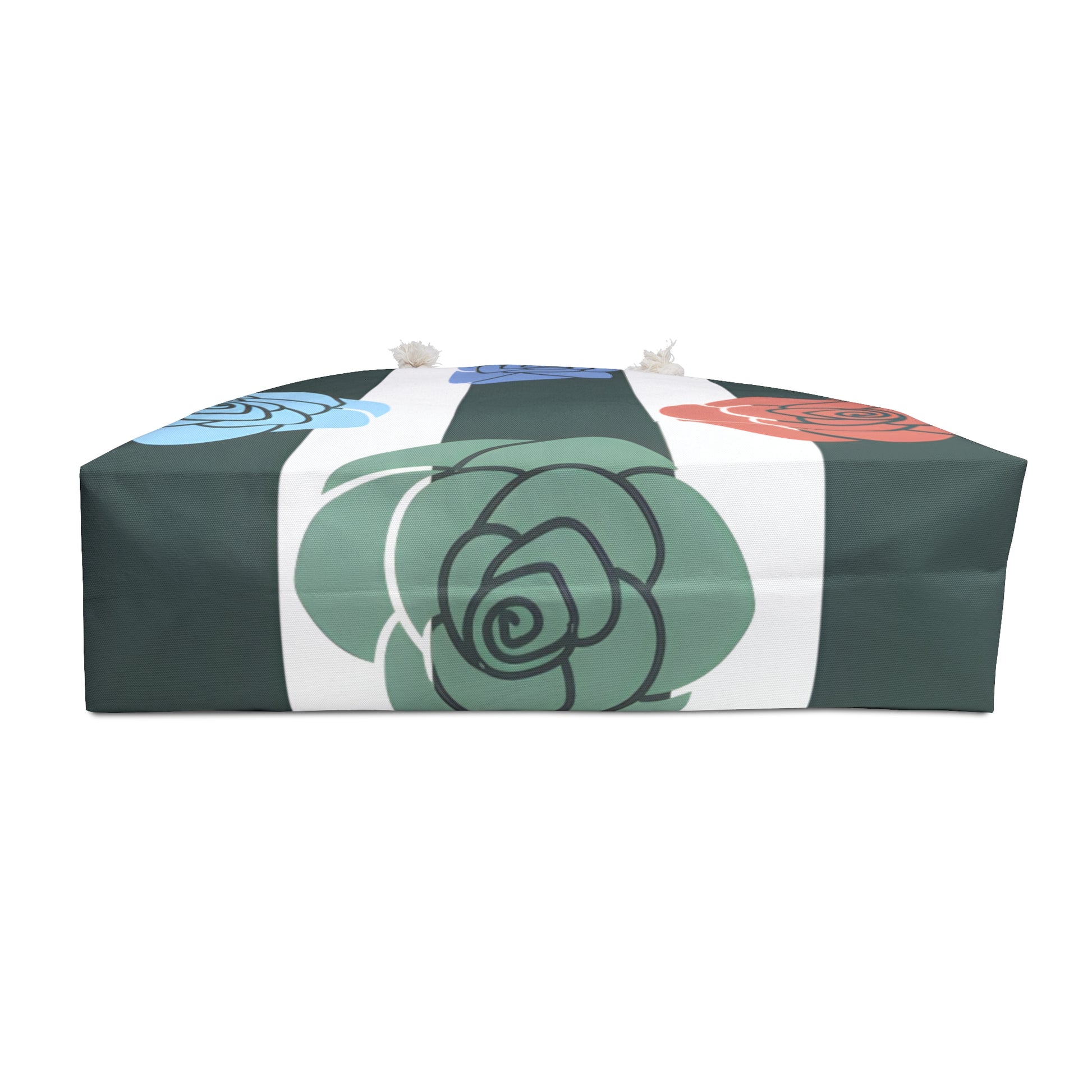 Stripes x Roses Black and White Weekender Bag, Artsulli - Art is Long, Life is Short, Bags, , , , , , , 