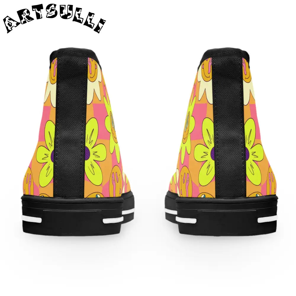 JAKKOUTTHEBXX Trippy Sour Face Rave Women’s High Top Sneakers