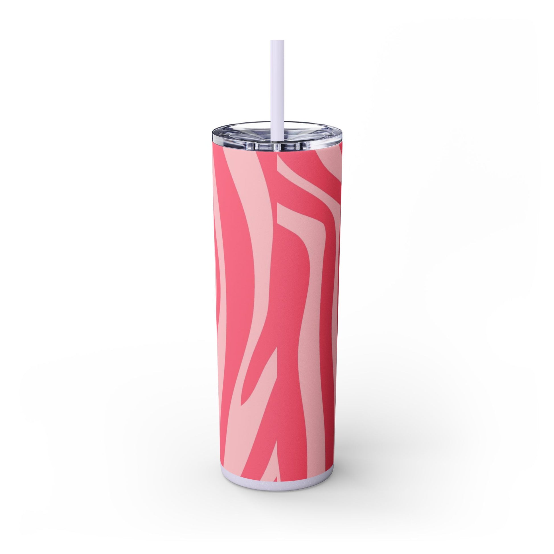 Nagels Pink Zebra Skinny Tumbler with Straw, 20oz, Artsulli - Art is Long, Life is Short, Mug, , , , , , , 