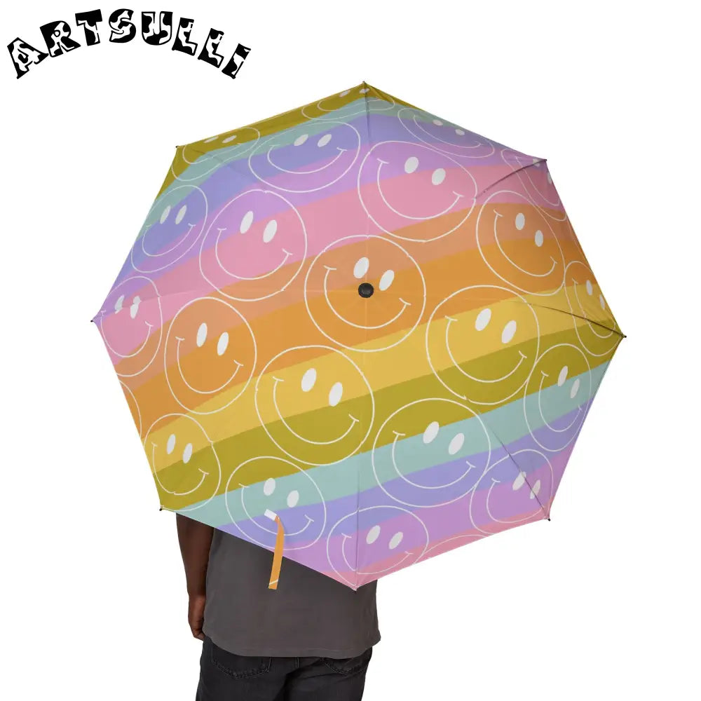 JAKKOUTTHEBXX Smiley Face x Rainbow Stripes Multi-Color