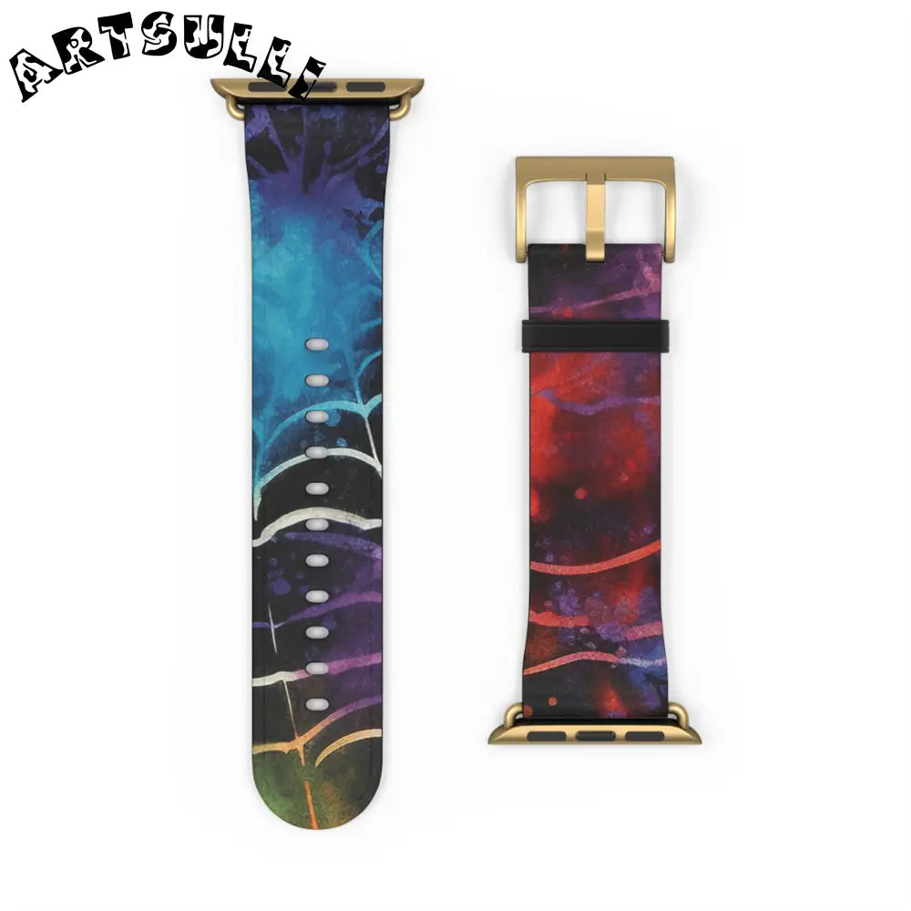 JAKKOUTTHEBXX Spider Web Faux Leather Watch Band 2025