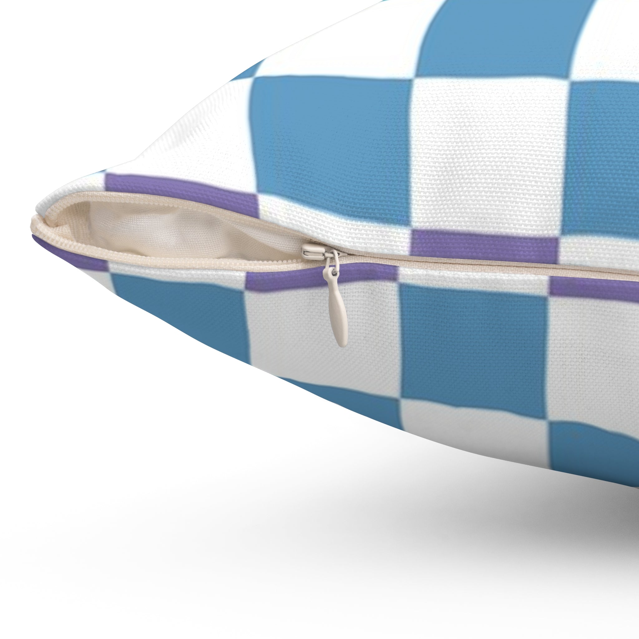 Vaporwave Rainbow  Checkerboard Multi-Color Spun Polyester Square Pillow, Artsulli - Art is Long, Life is Short, Home Decor, , , , , , , 
