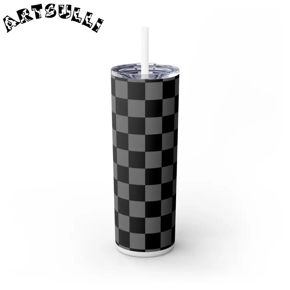 8K Void Surfer Skinny Tumbler with Straw, 20oz, Artsulli - Art is Long, Life is Short, Mug, , , , , , , 