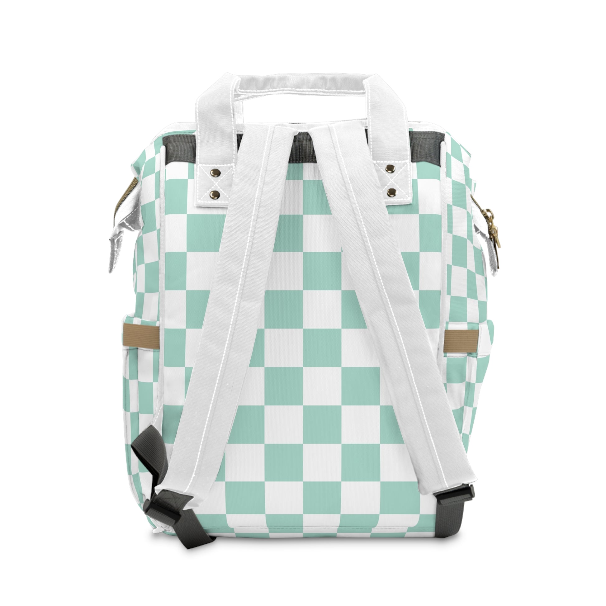 Chessboard Multifunctional Diaper Backpack, Artsulli - Art is Long, Life is Short, Bags, , , , , , , 