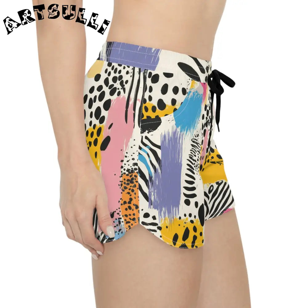 JAKKOUTTHEBXX Rae Zebra Rhapsody Women’s Casual Shorts (AOP)