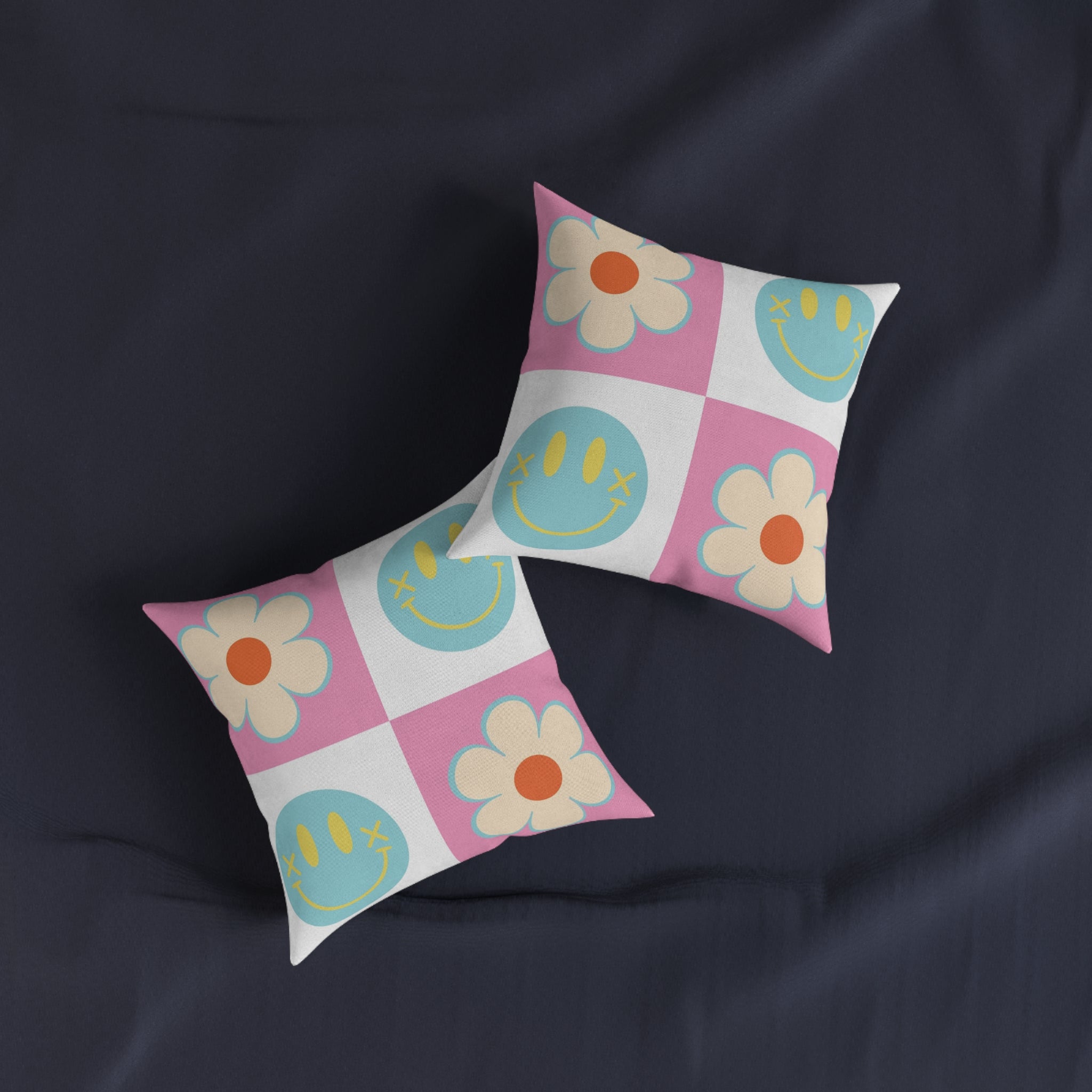 Madotsukis Grin Bloom Square Pillow, Artsulli - Art is Long, Life is Short, Home Decor, , , , , , , 