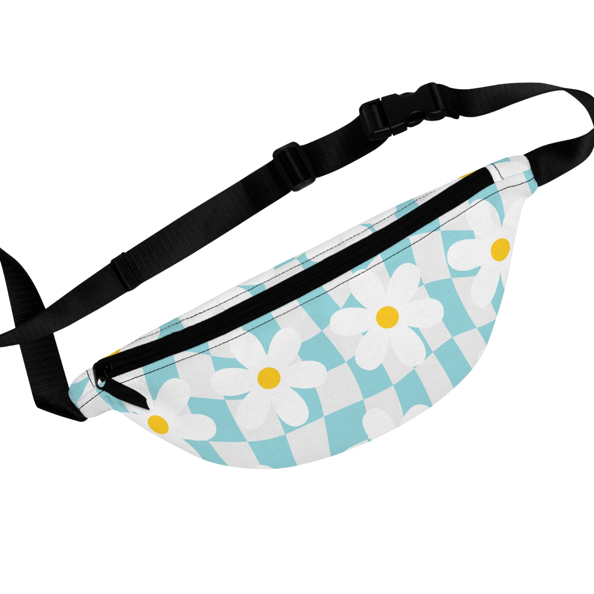 Trippy Check Garden Fanny Pack, Artsulli - Art is Long, Life is Short, Bags, Size, One size, , , , , 32315442384724796120