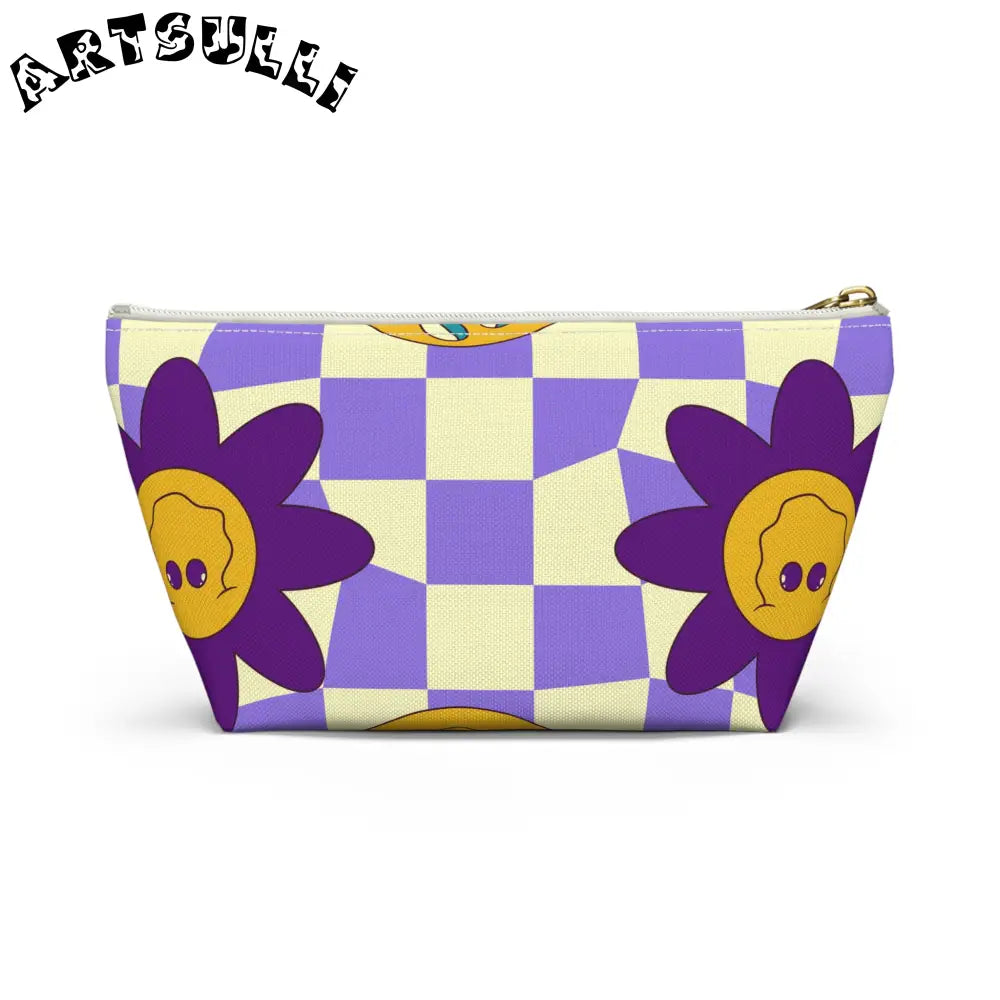 JAKKOUTTHEBXX Trippy Flower Power Motifs Accessory Pouch w T-bottom