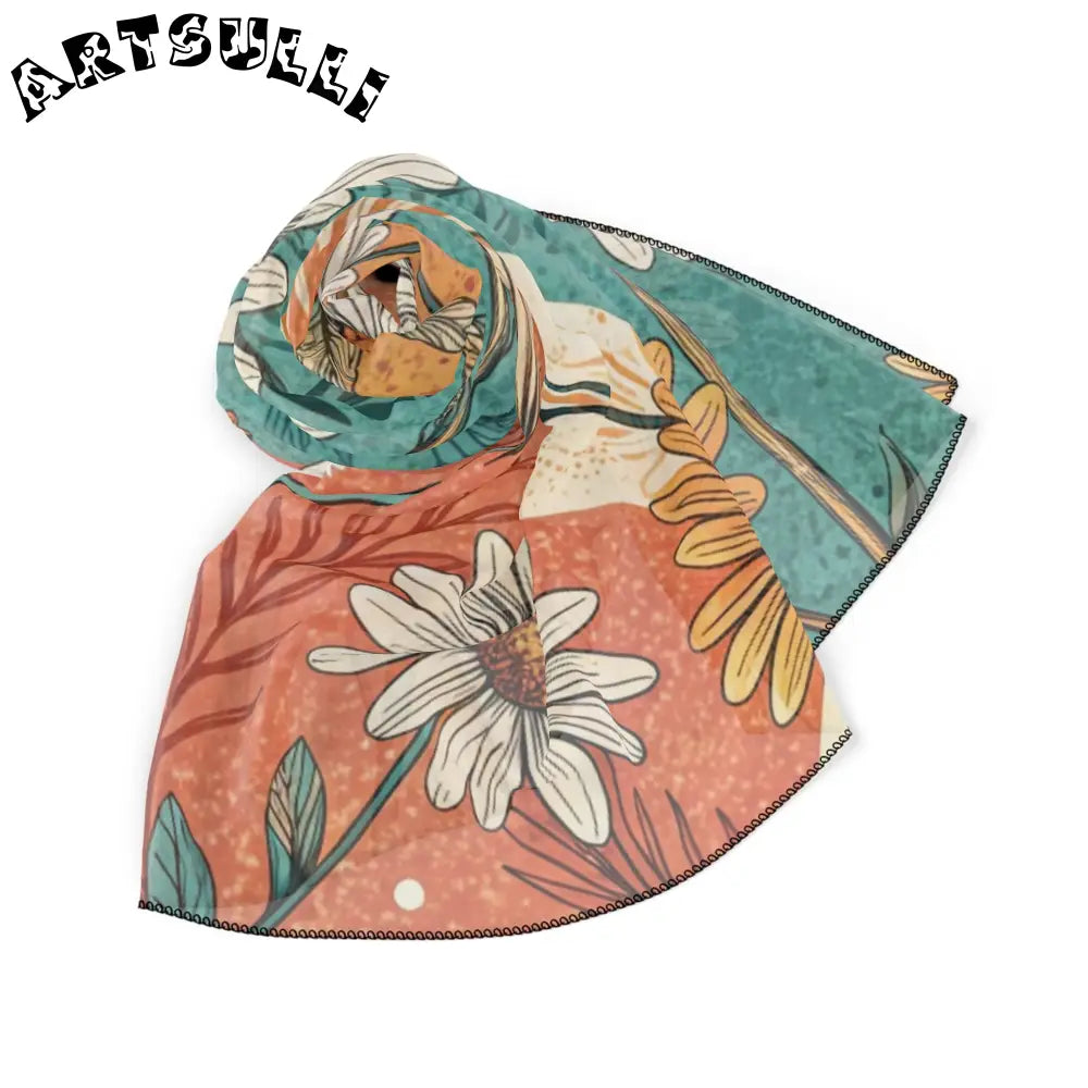 JAKKOUTTHEBXX Retro Daisy Dream Poly Scarf JAKKOUTTHEBXX Artsulli