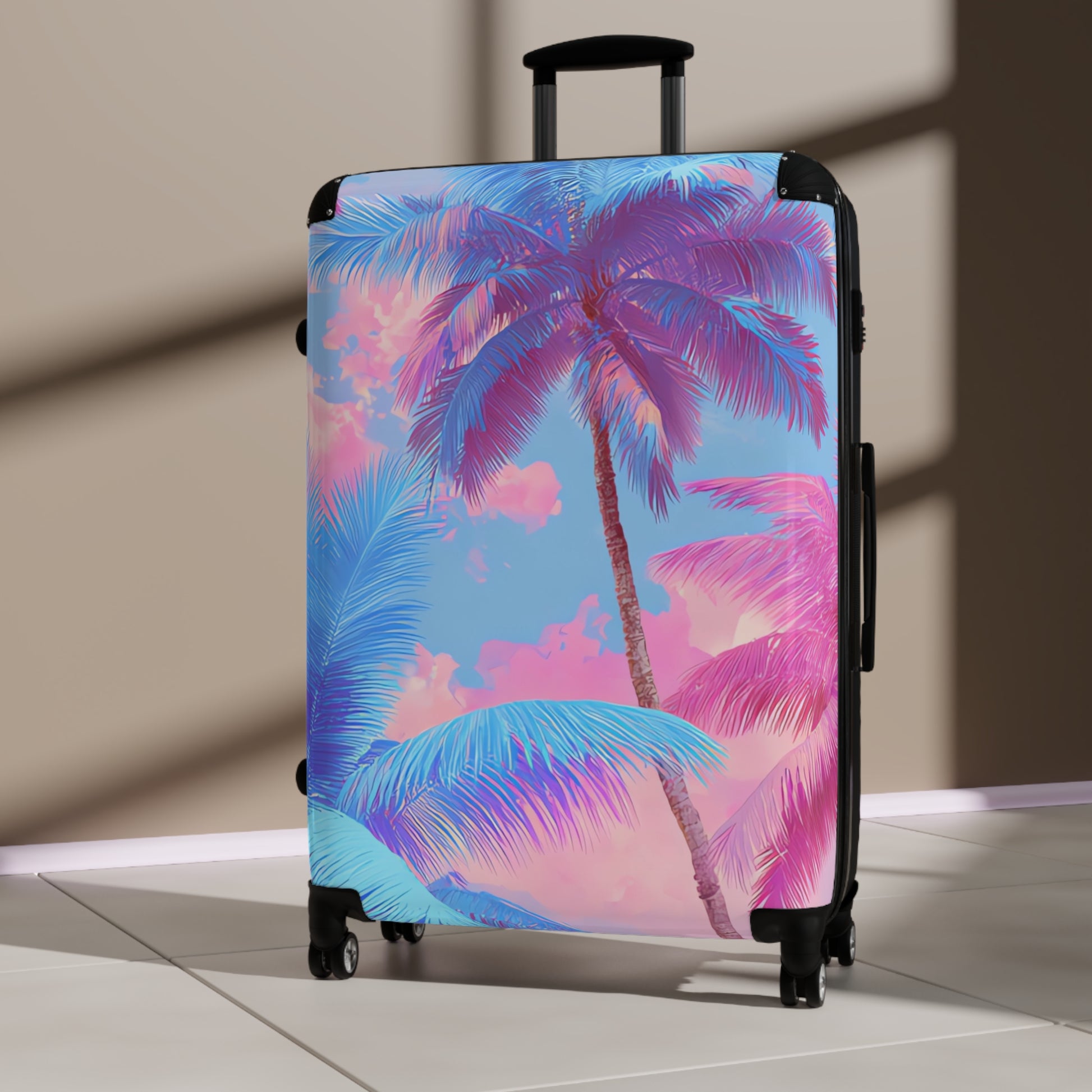 Ethereal Pastel Palms Suitcase, Artsulli - Art is Long, Life is Short, Bags, , , , , , , 