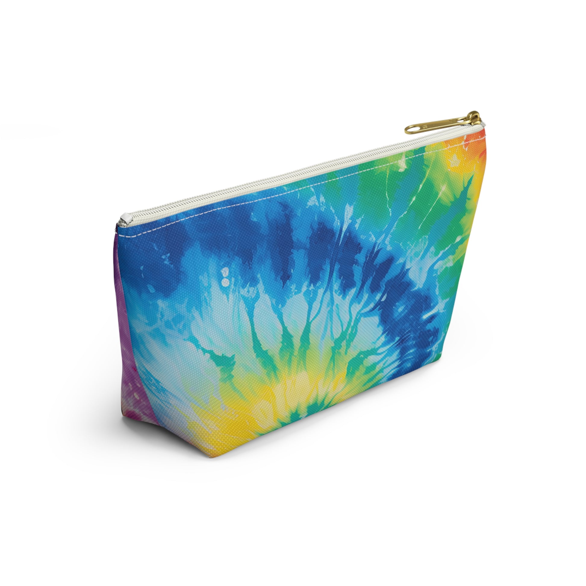 Tie Dye Accessory Pouch w T-bottom, Artsulli - Art is Long, Life is Short, Bags, , , , , , , 