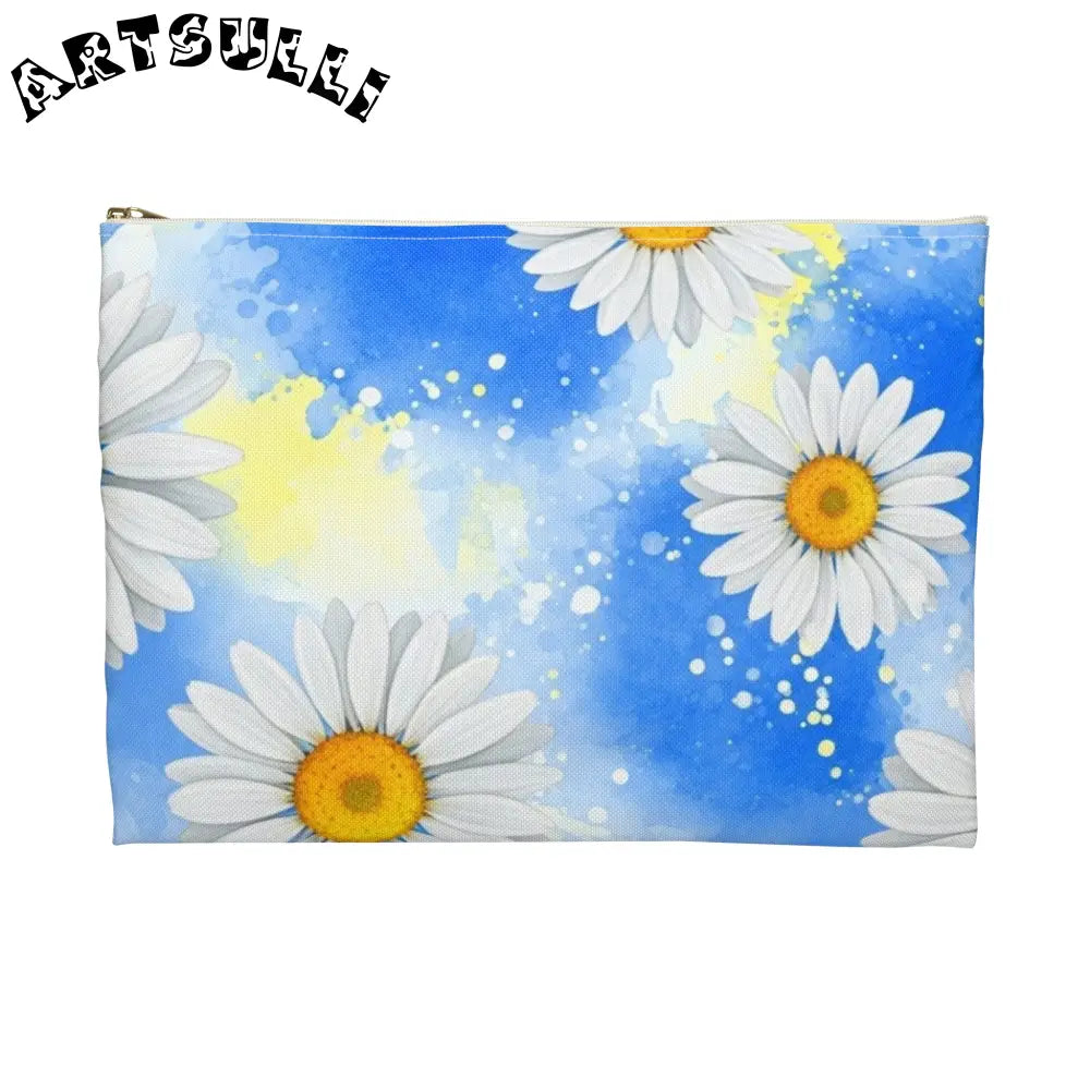JAKKOUTTHEBXX Daisies Accessory Pouch JAKKOUTTHEBXX Artsulli - Art
