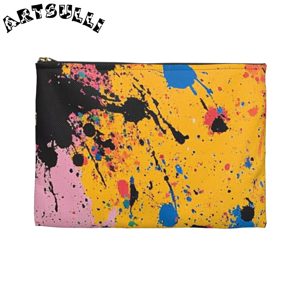 JAKKOUTTHEBXX The Colors Of Paint Splatter Accessory Pouch