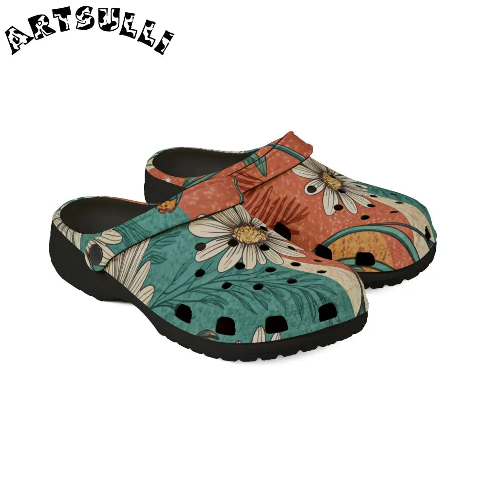JAKKOUTTHEBXX Retro Daisy Dream EVA Foam Rubber Shoes (AOP)