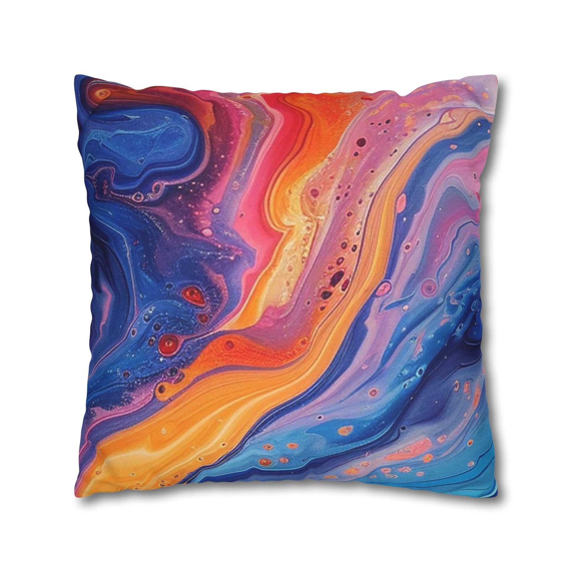 Spun Polyester Square Pillowcase, Artsulli - Art is Long, Life is Short, Home Decor, , , , , , , 