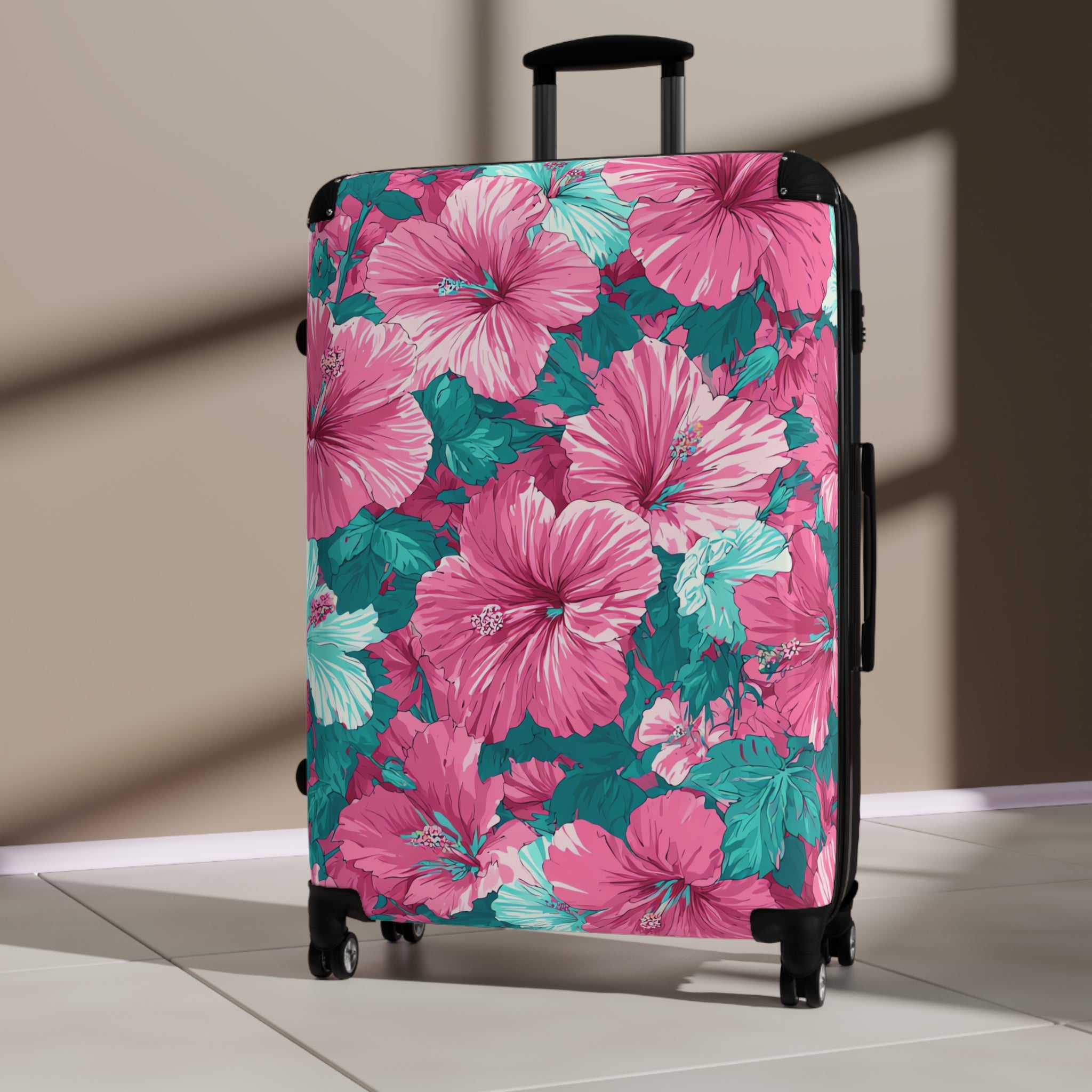 Flowerpunk Aloha Suitcase, Artsulli - Art is Long, Life is Short, Bags, , , , , , , 