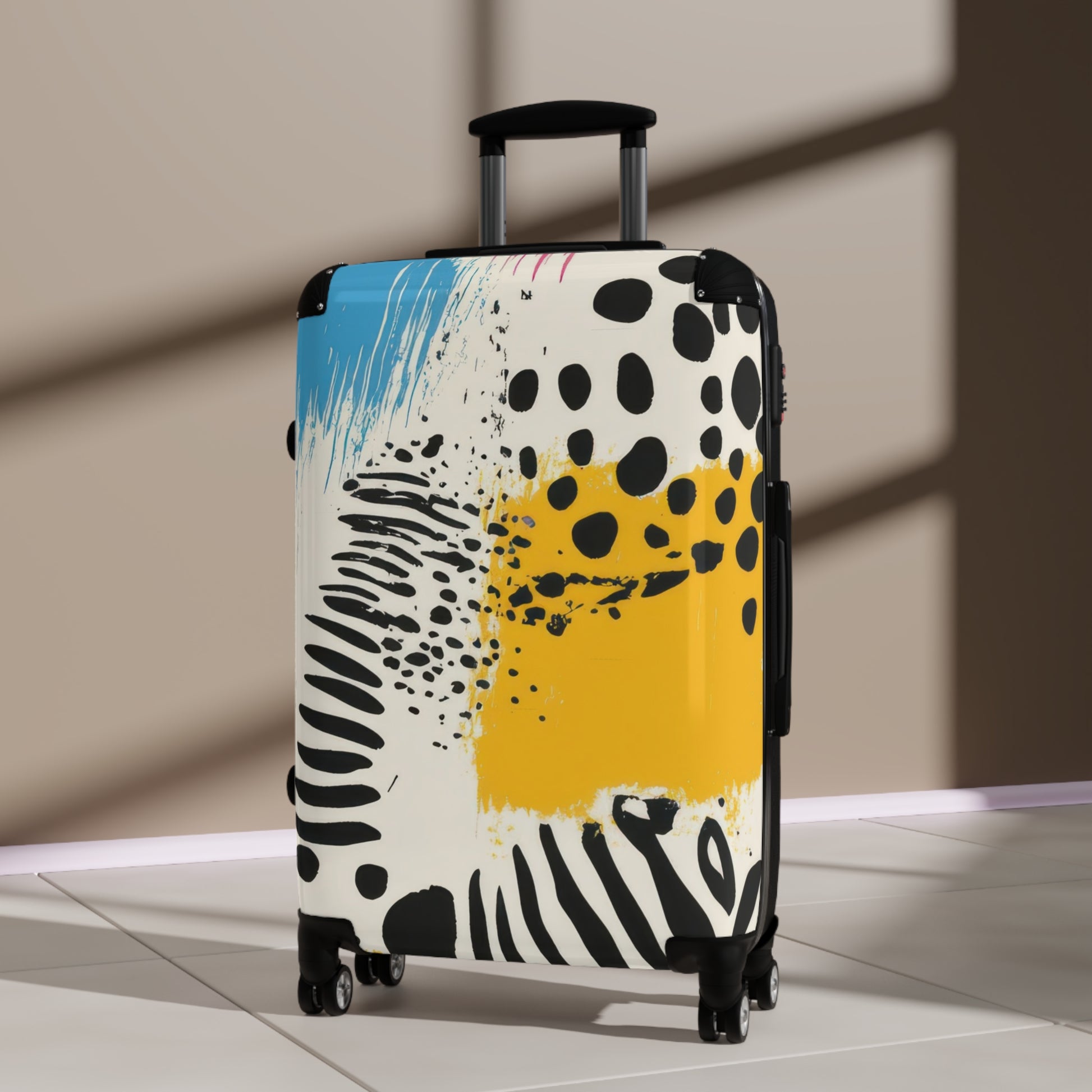 Rae Zebra Rhapsody Suitcase, Artsulli - Art is Long, Life is Short, Bags, , , , , , , 