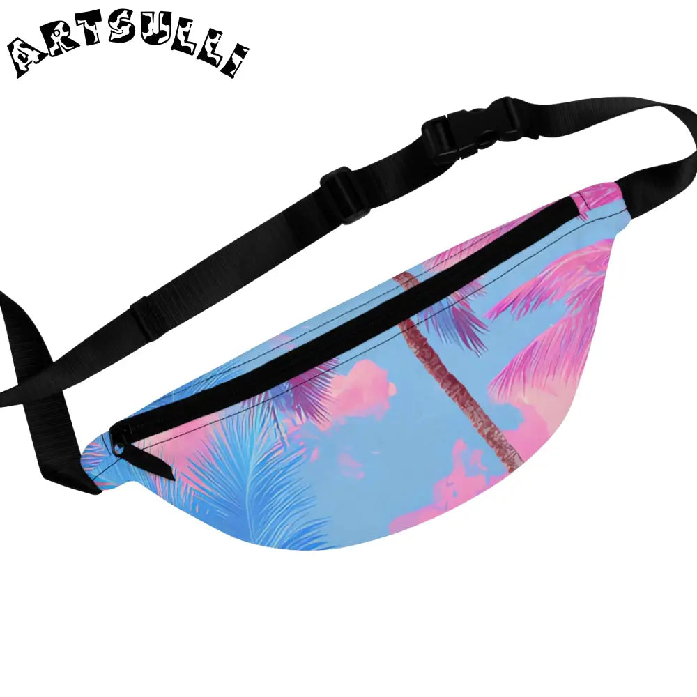 JAKKOUTTHEBXX Ethereal Pastel Palms Fanny Pack JAKKOUTTHEBXX