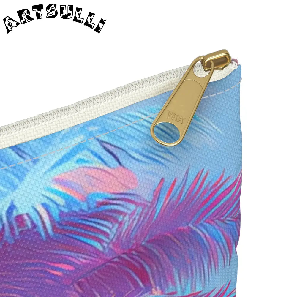 JAKKOUTTHEBXX Ethereal Pastel Palms Accessory Pouch JAKKOUTTHEBXX