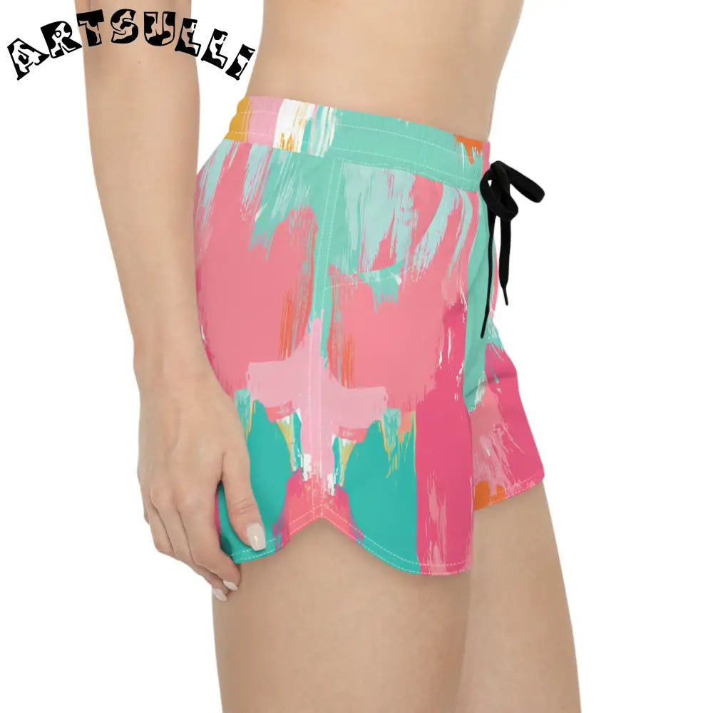 JAKKOUTTHEBXX Preppy Pixel Bloom Women’s Casual Shorts (AOP)