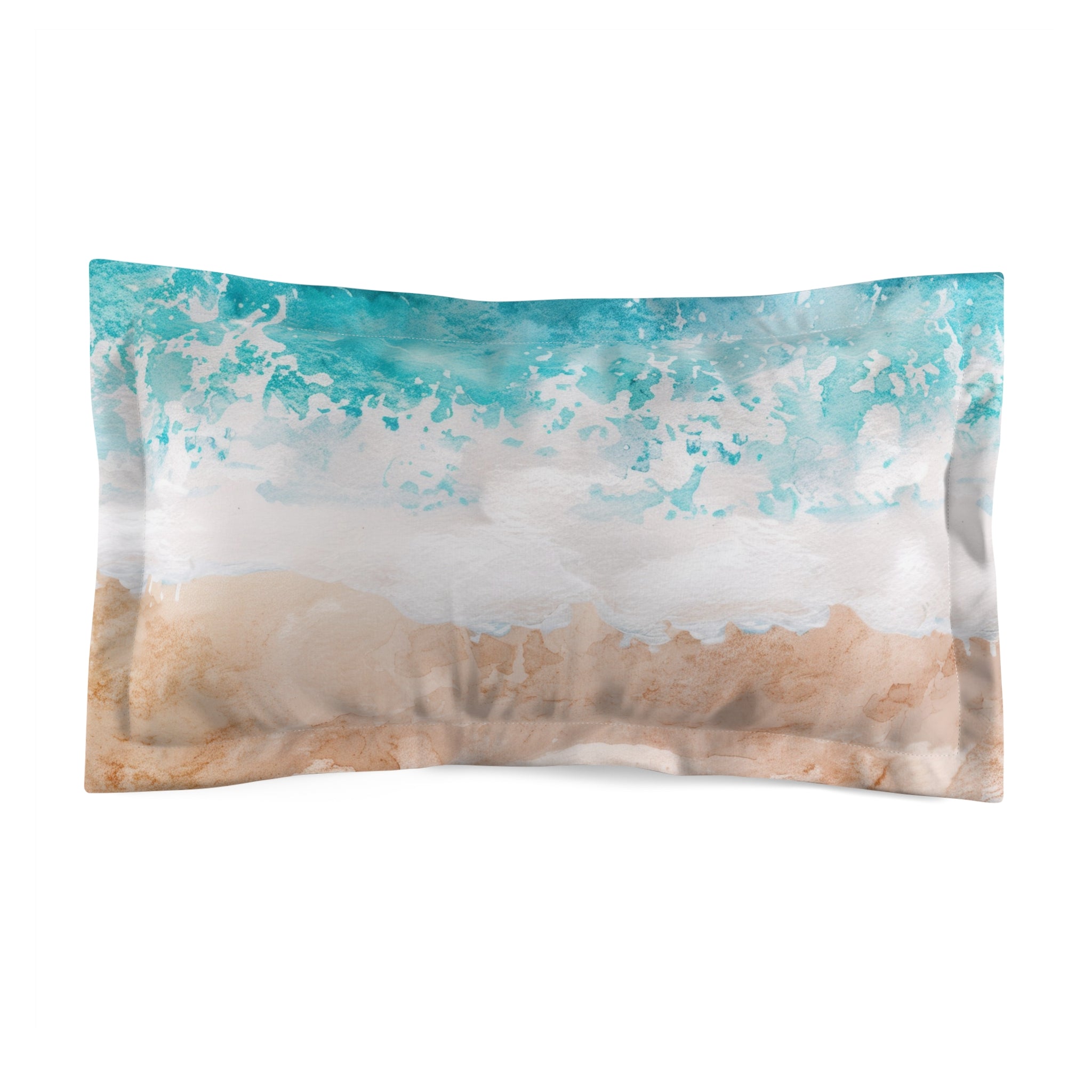 Seashore Microfiber Pillow Sham, Artsulli - Art is Long, Life is Short, Home Decor, Size, King, , , , , 19644578773739967033